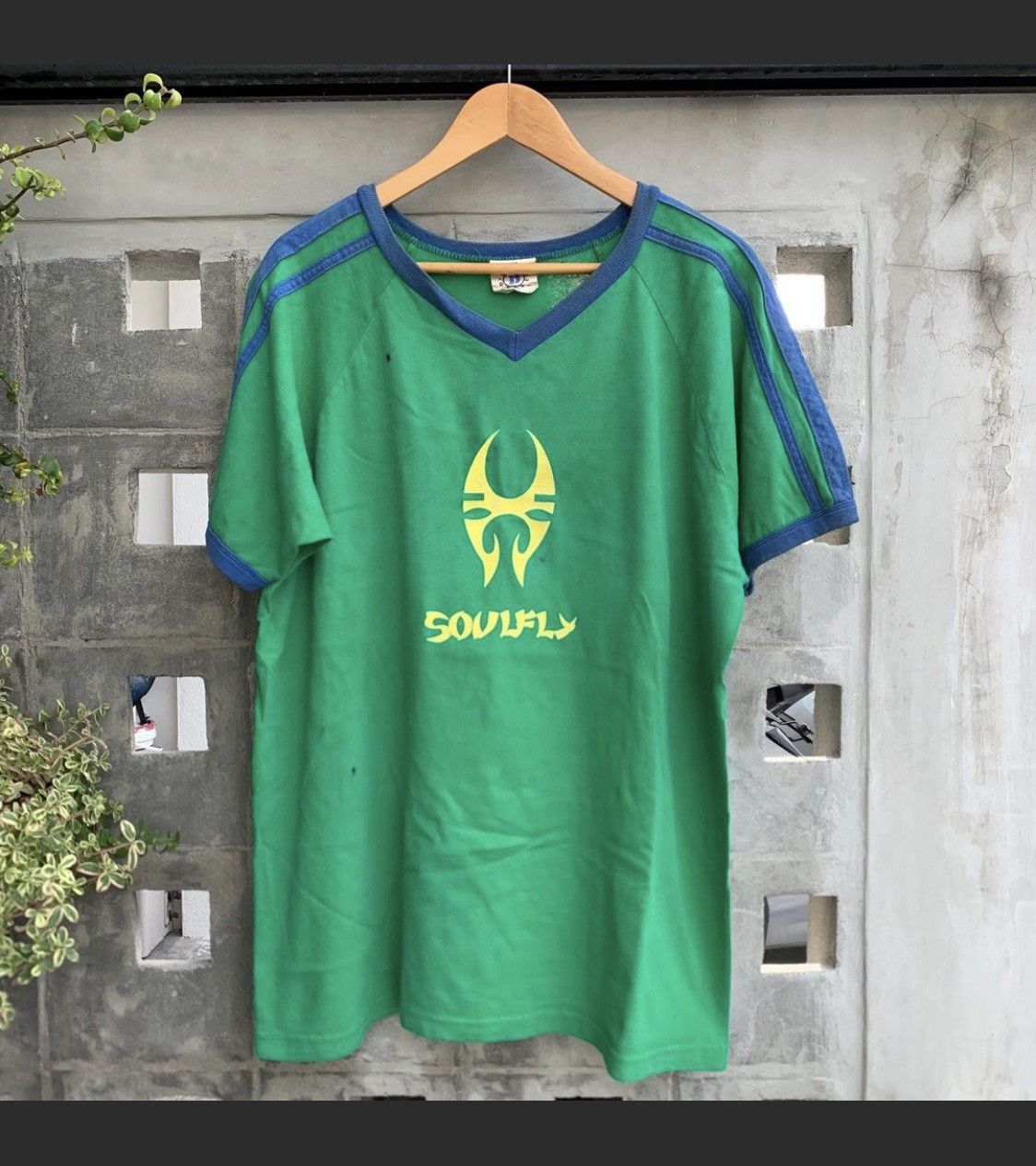 Band Tees × Vintage SOULFLY BAND RINGERS NUMBER 9 RARE 90s Size US XL / EU 56 / 4 - 2 Thumbnail