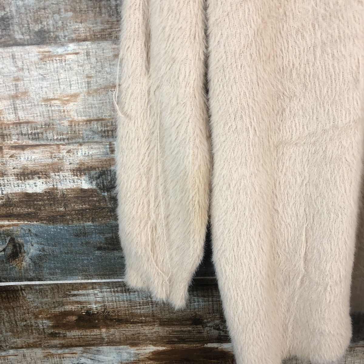 GU DL GU Orange fur shaggy Mohair Knitwear #C362 Size L / US 10 / IT 46 - 15 Thumbnail