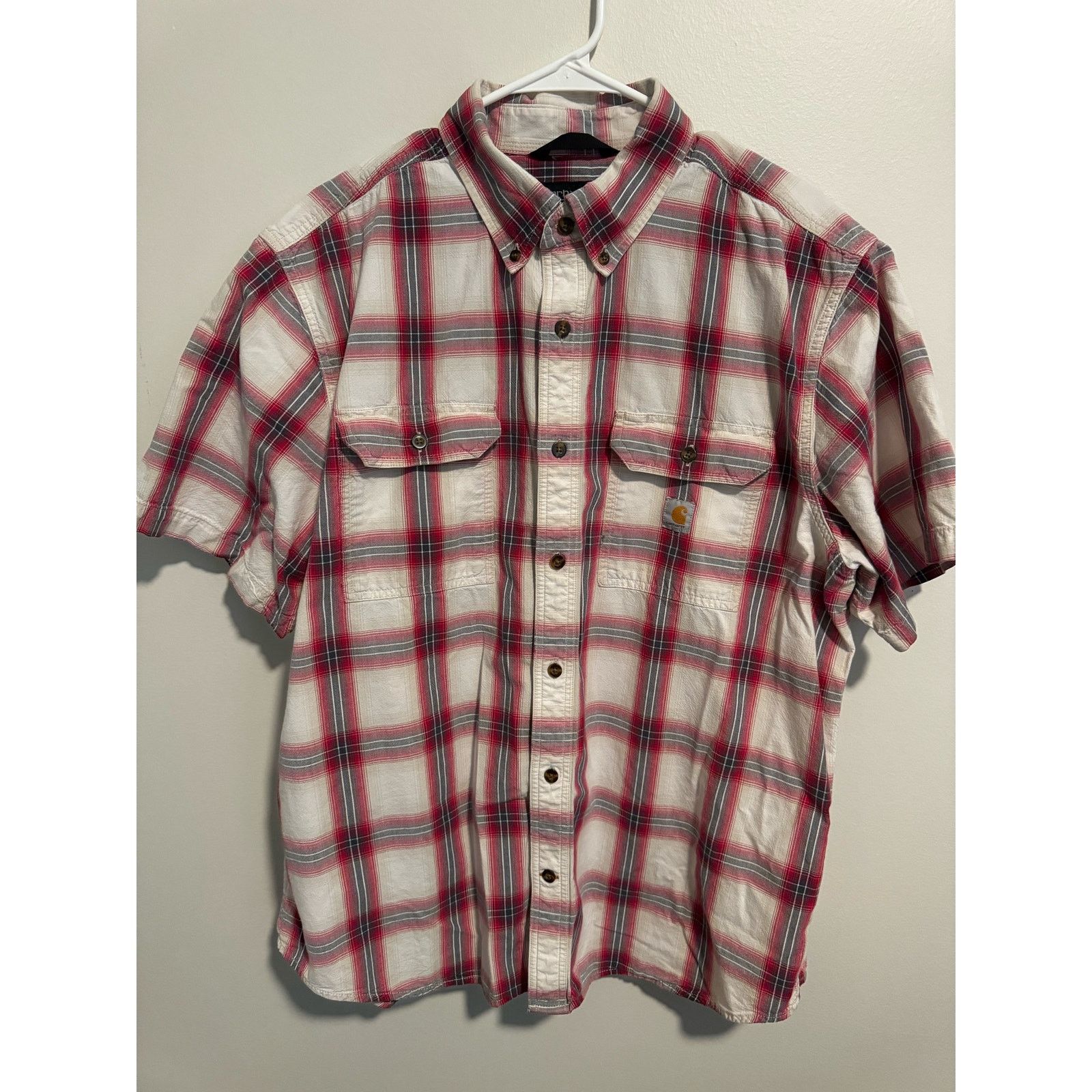 Carhartt Carhartt Plaid Short Sleeve T-Shirt Size US XL / EU 56 / 4 - 2 Thumbnail