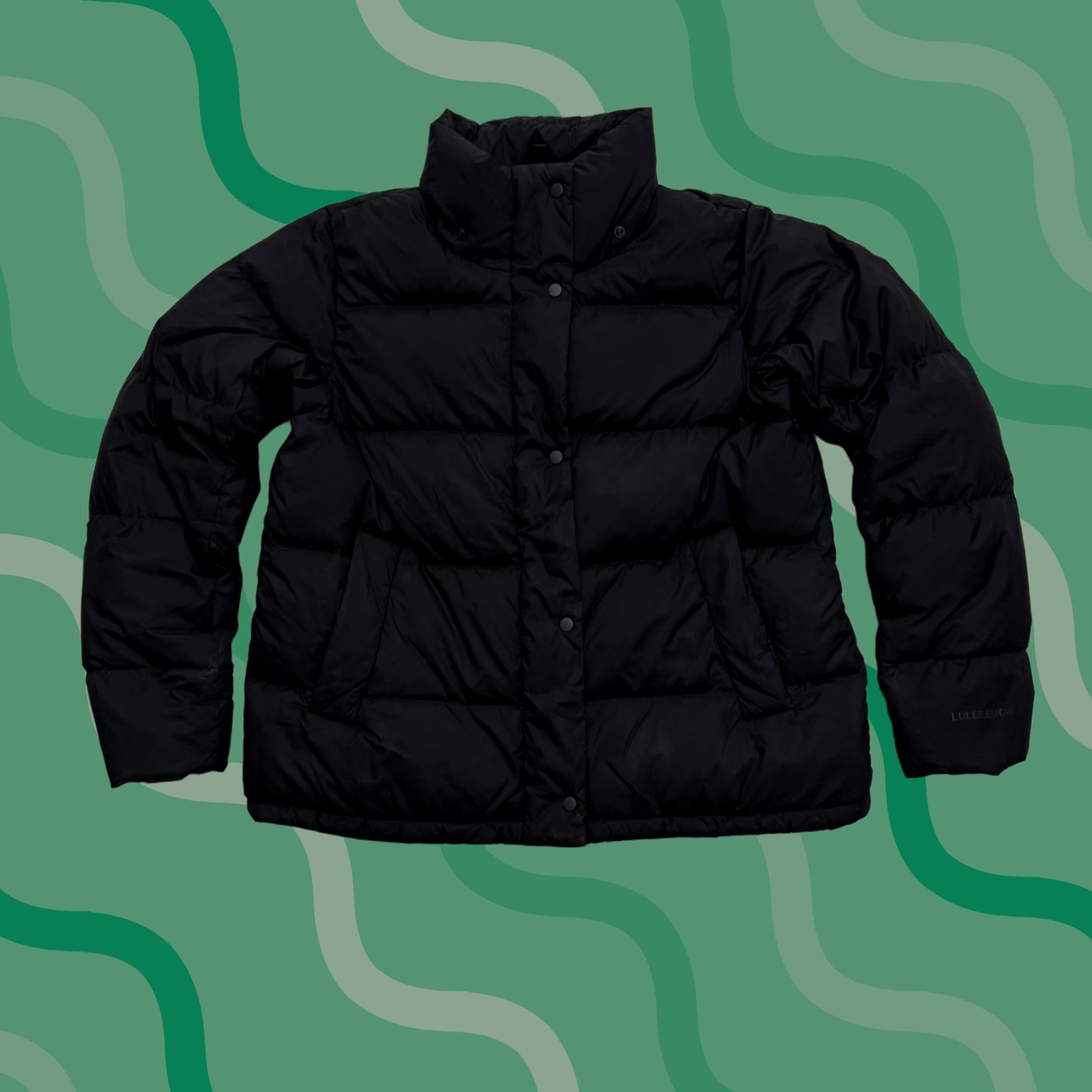 Lululemon Lululemon Jacket Womens 10 Black Down Puffer Insulated Full Zip Warm Winter Jacket Size L / US 10 / IT 46 - 1 Thumbnail