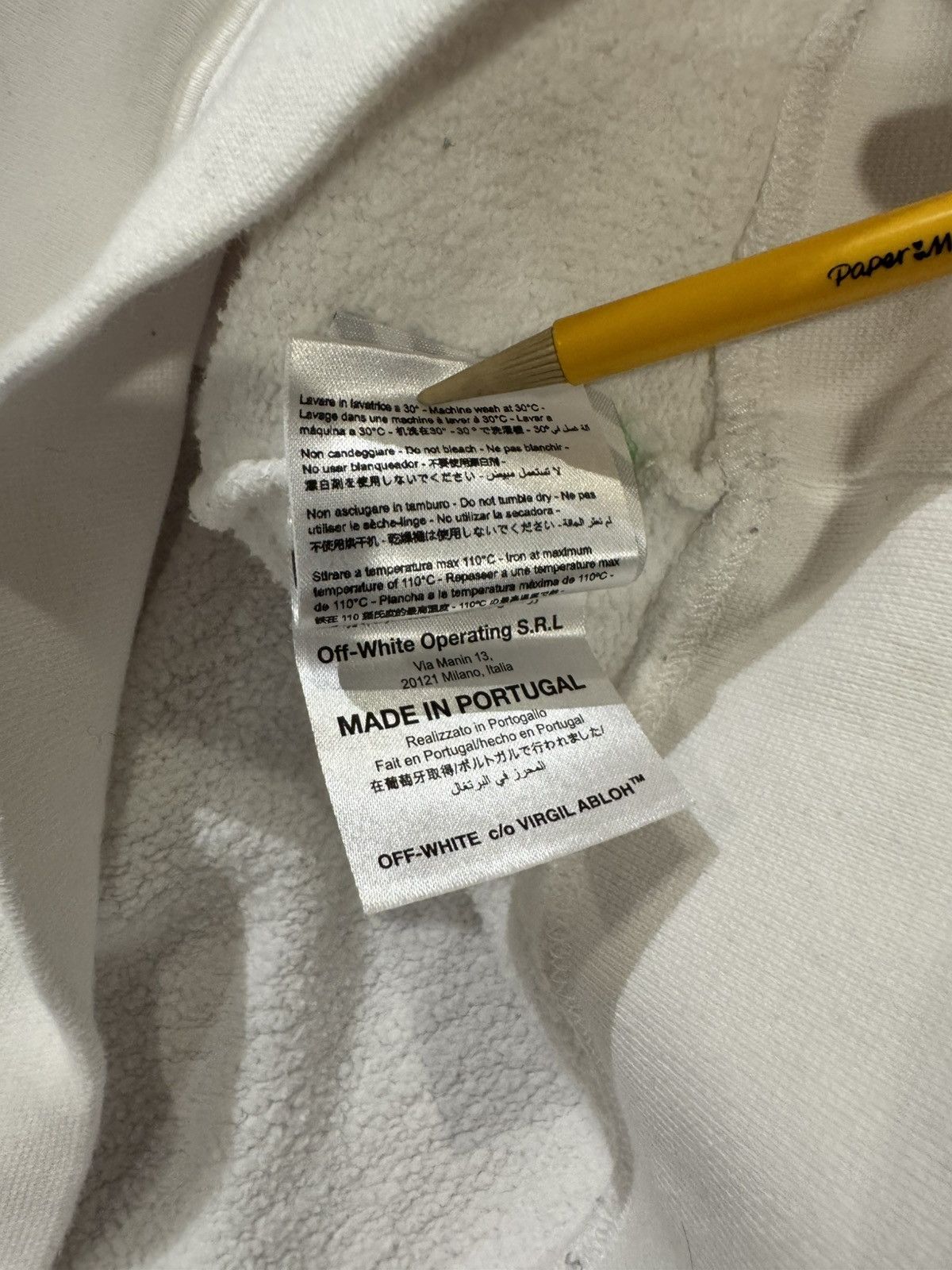 Off-White 🔵 OFF WHITE X EMPTY Gallery HOODIE Size ONE SIZE - 7 Thumbnail