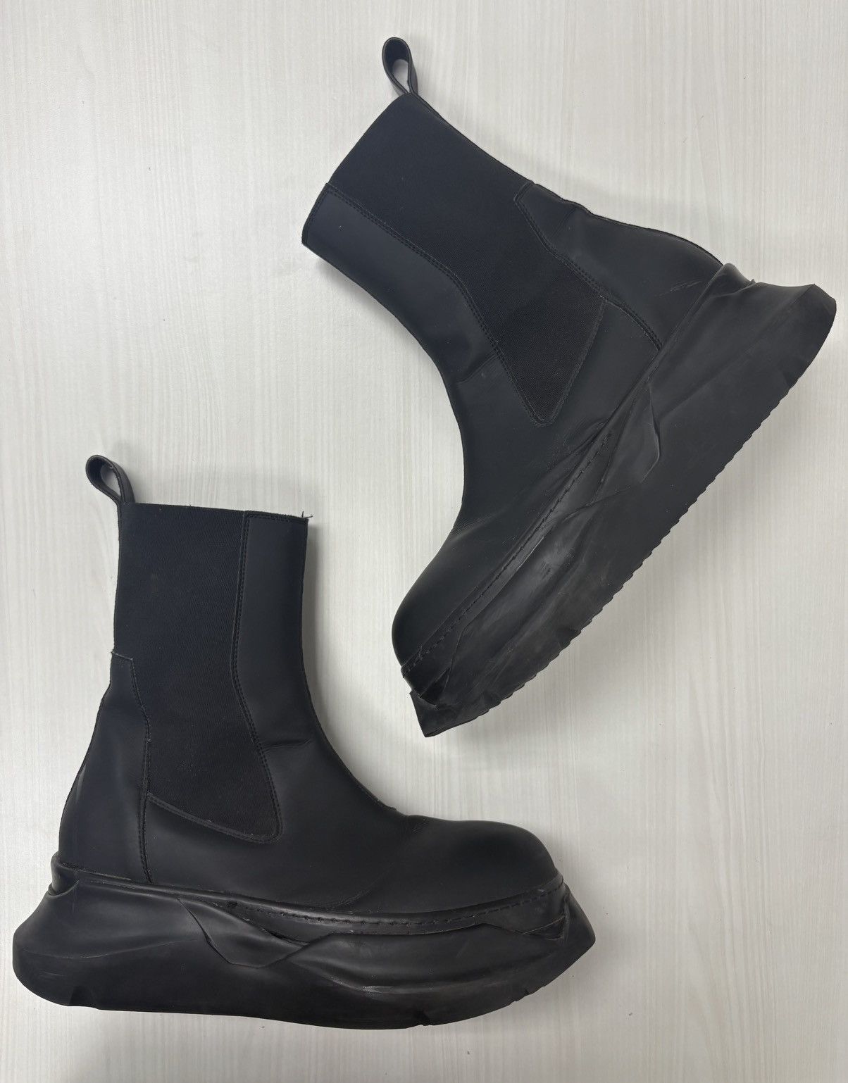 Pre-owned Rick Owens X Rick Owens Drkshdw Rick Owens Abstract Beetle Boots F/w20 “performa” In Black