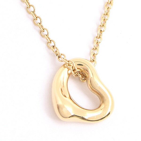Tiffany & Co. Tiffany & Co. Tiffany Open Heart Au750 Necklace Metal Necklace Size ONE SIZE - 1 Thumbnail