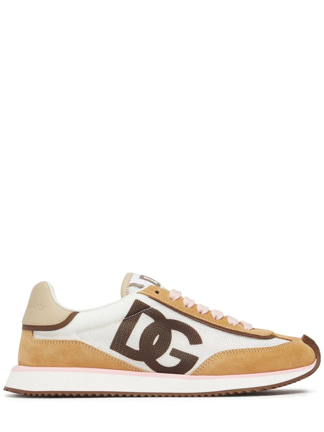 D&G DG Cushion Wht/Beige Mixed-Mat. Sneakers New