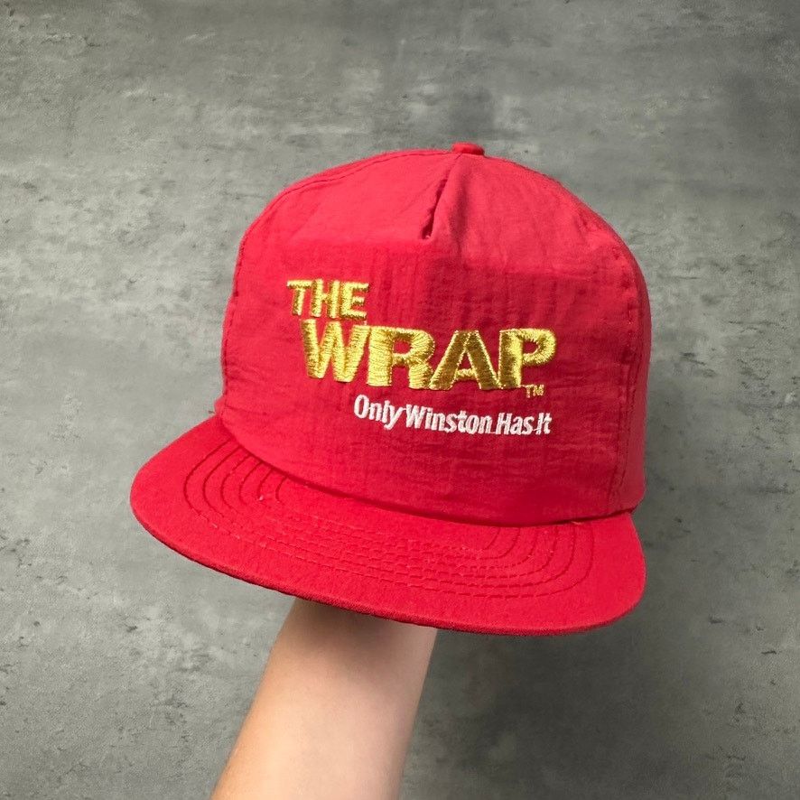 Vintage Vintage The Wrap Only Winston Has It Cigarette Red Hat Size ONE SIZE - 1 Thumbnail