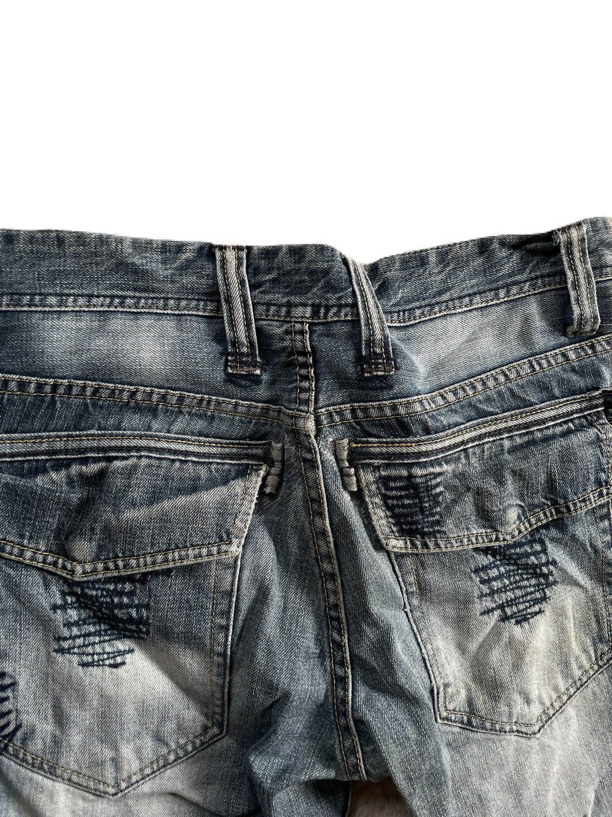 Archive skull gimmick fade denim y2k デニム・ジーンズ