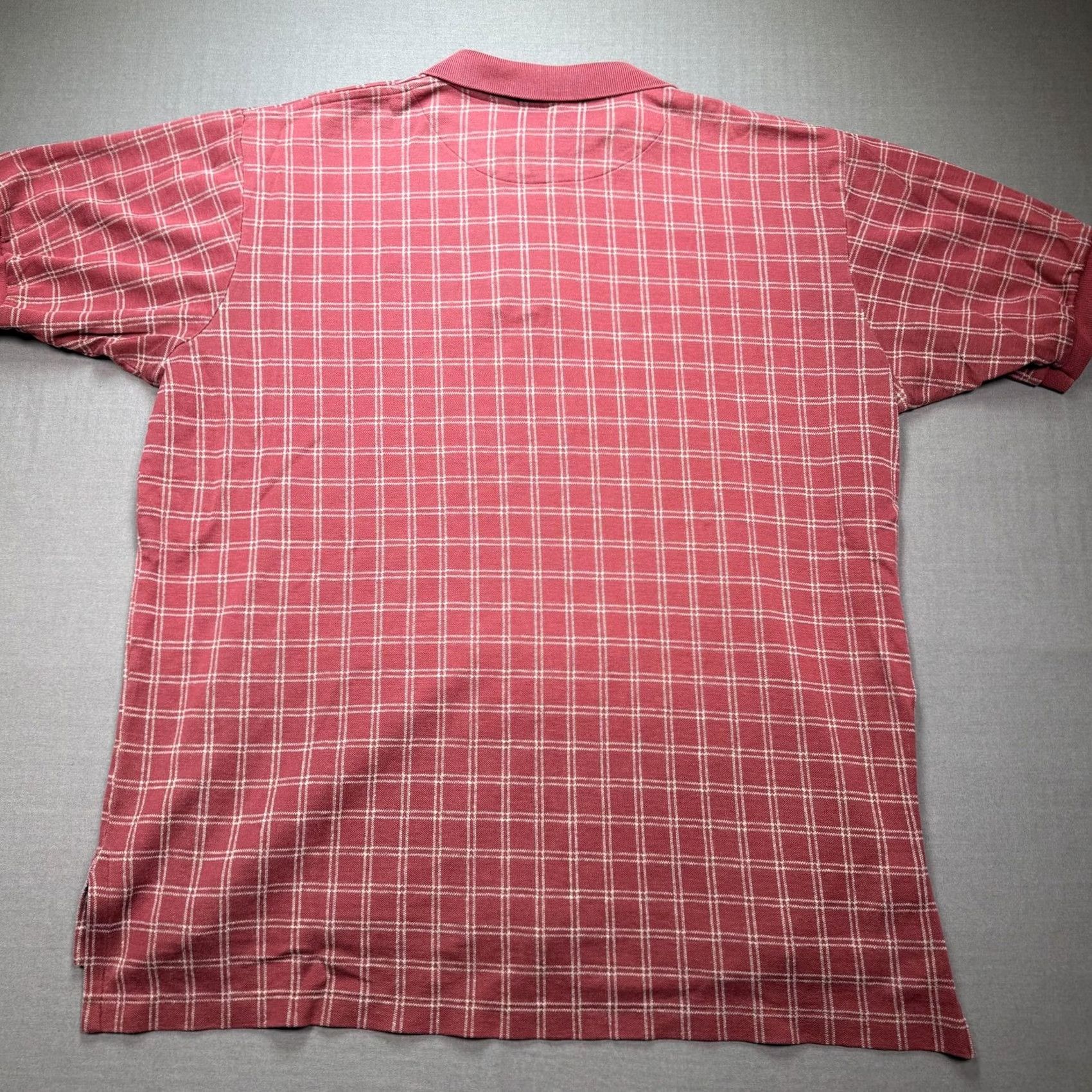 Polo Ralph Lauren Polo Ralph Lauren Polo Shirt Mens 2XL Red Plaid Cotton Knit Short Sleeve Size US XXL / EU 58 / 5 - 4 Thumbnail