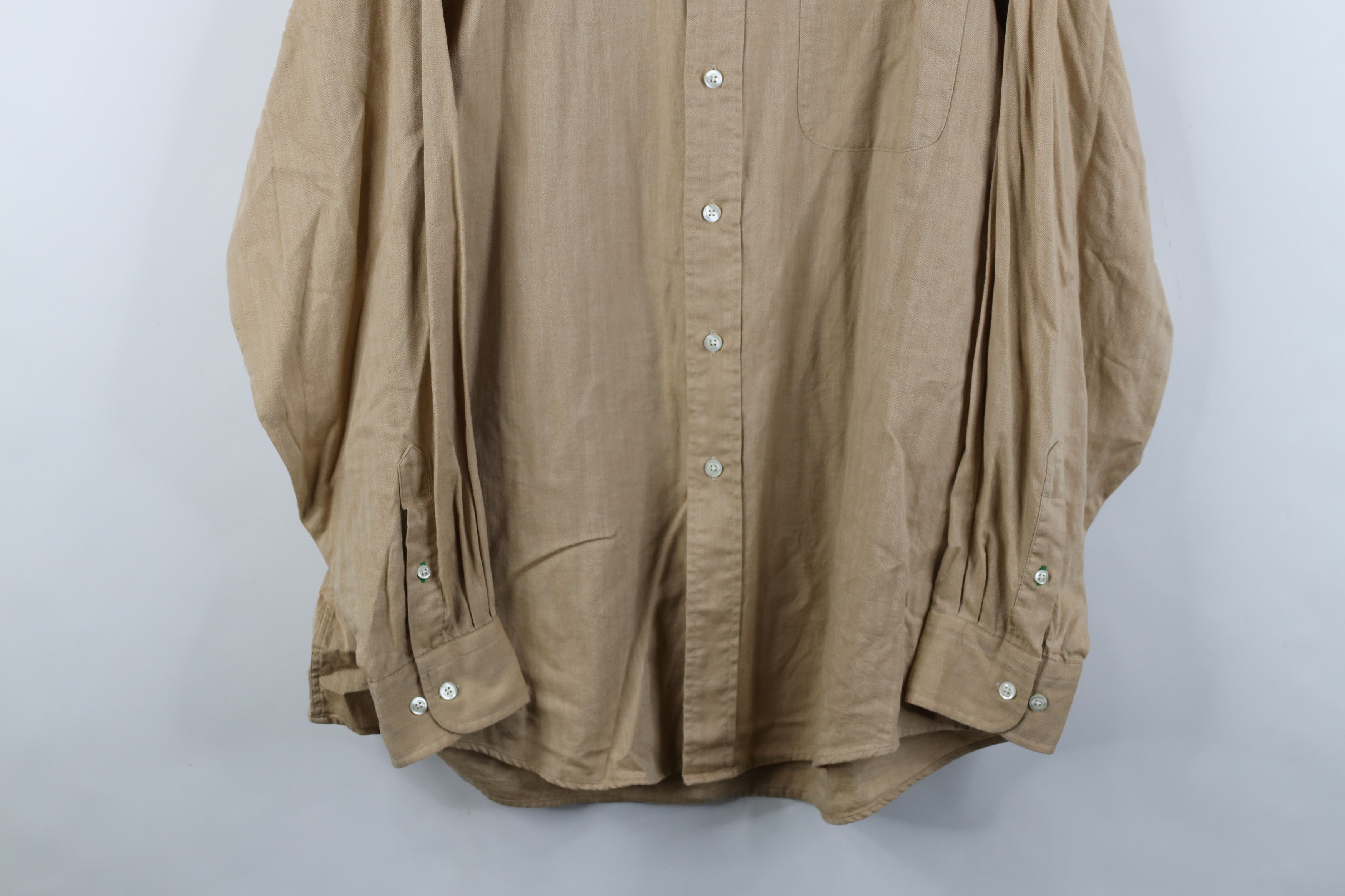 Tommy Hilfiger Vintage 90s Tommy Hilfiger Herringbone Button Down Shirt Size US M / EU 48-50 / 2 - 3 Thumbnail