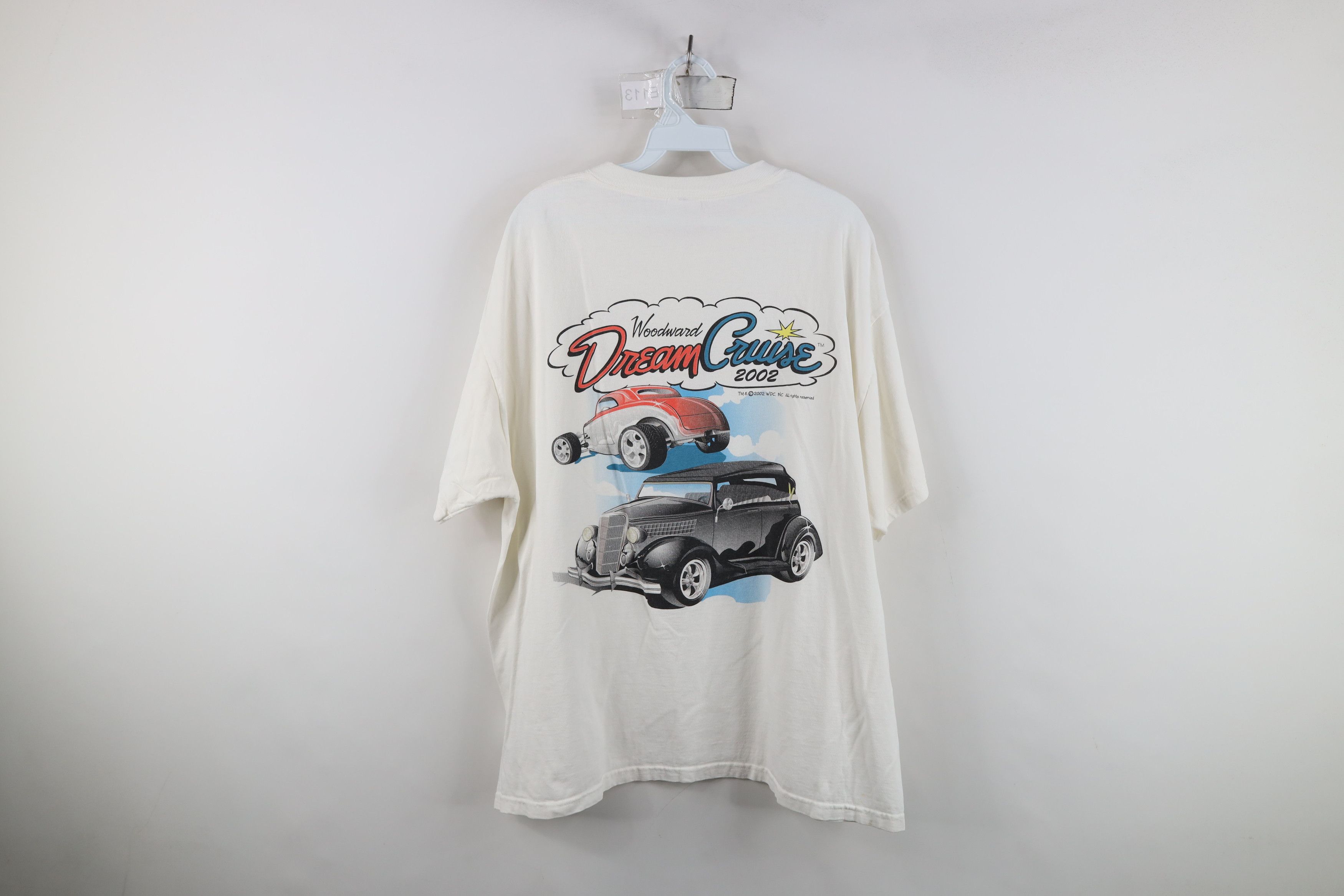 Vintage Vintage Y2K 2002 Detroit Woodward Dream Cruise T-Shirt White Size US XL / EU 56 / 4 - 11 Thumbnail