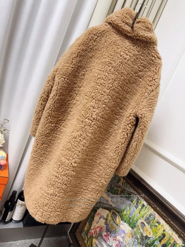 Hermes Hermes Brown Beige Teddy Fur Camel Hair Collar Coat Size XS / US 0-2 / IT 36-38 - 2 Thumbnail