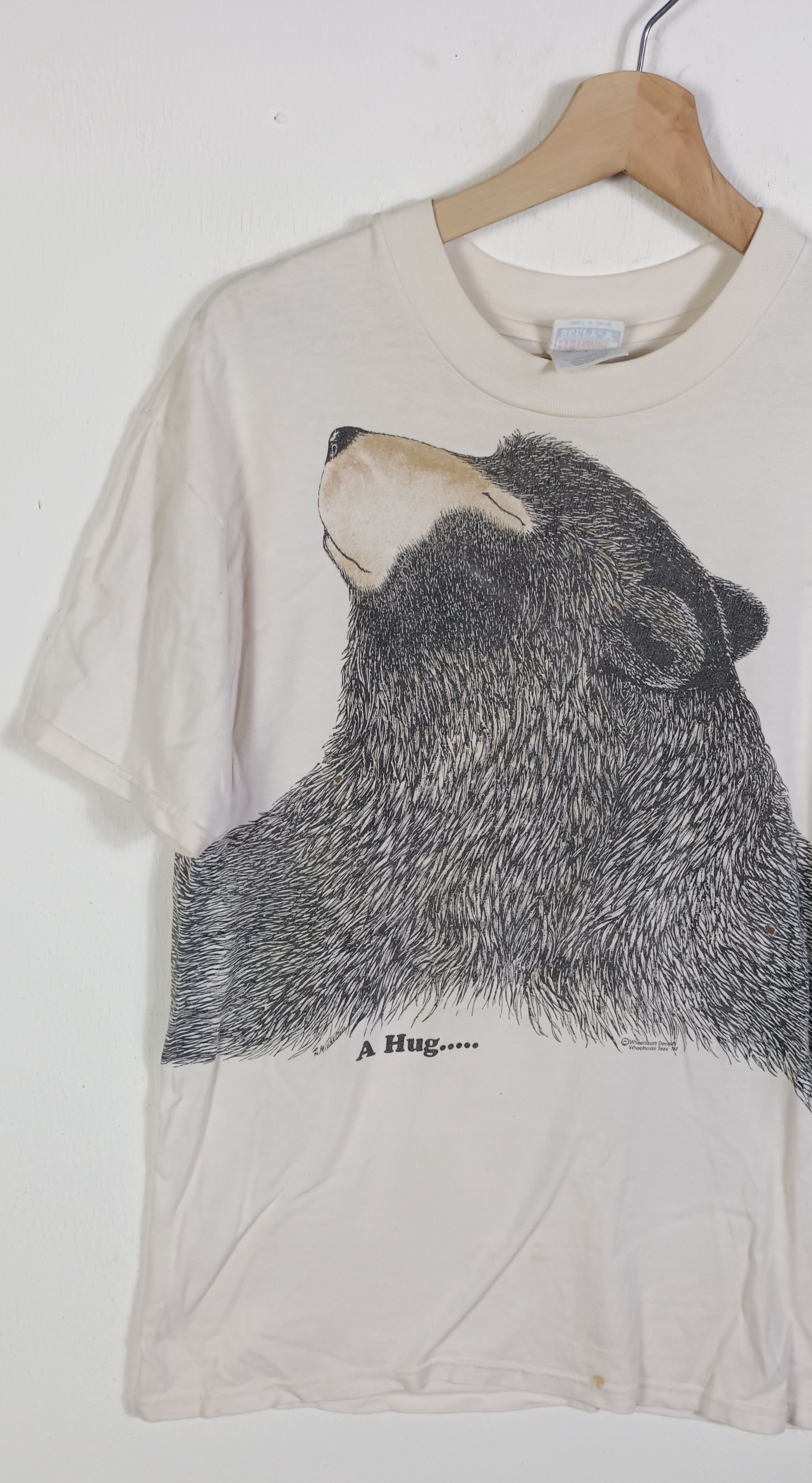 Hanes × Vintage Vintage💥A Hug.. Whellhouse Design Size US M / EU 48-50 / 2 - 5 Thumbnail