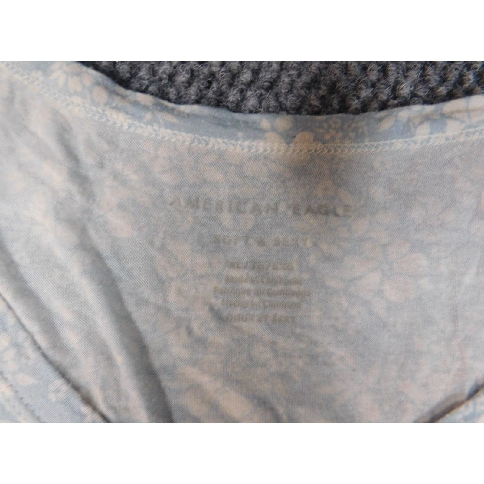American Eagle Outfitters American Eagle Outfitters Blouse Shirt XL Blue Raglan Short Sleeve Modal Knit Solid Pocket Modern Casual Mens? No, Womens XL Blue Blouse with Pocket Size XL / US 12-14 / IT 48-50 - 5 Thumbnail