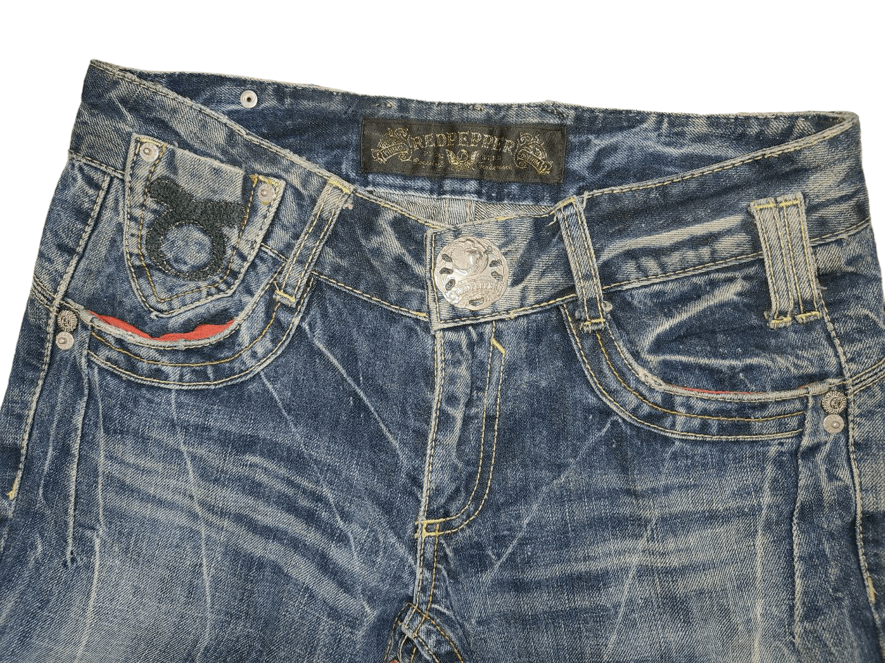Japanese Brand 💥LAST CALL💥 Red Pepper Flare Denim Size 31" - 5 Thumbnail