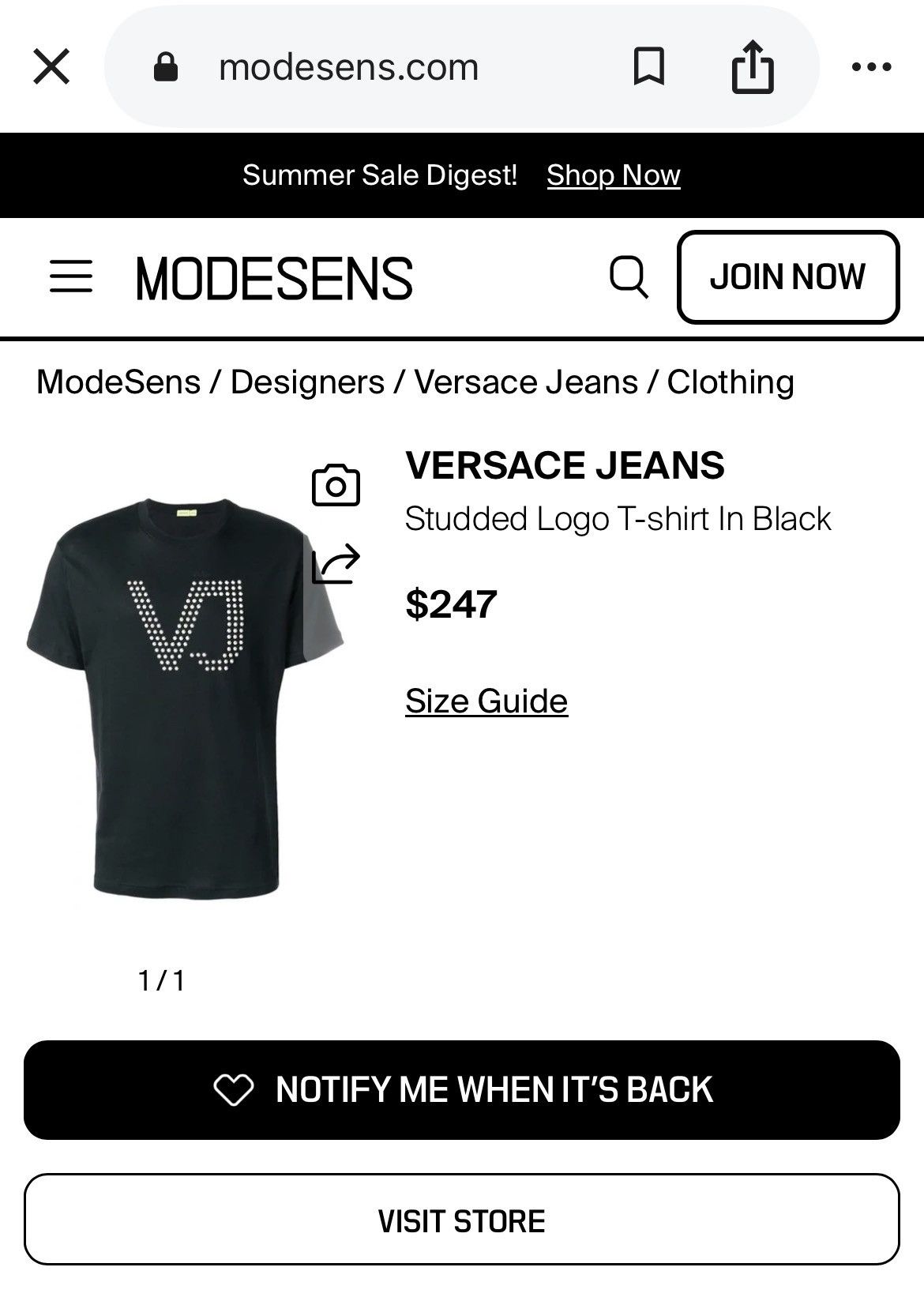 Versace Jeans Couture Versace Jeans Studded Monogram Logo T Shirt Black VJ Size US L / EU 52-54 / 3 - 3 Thumbnail