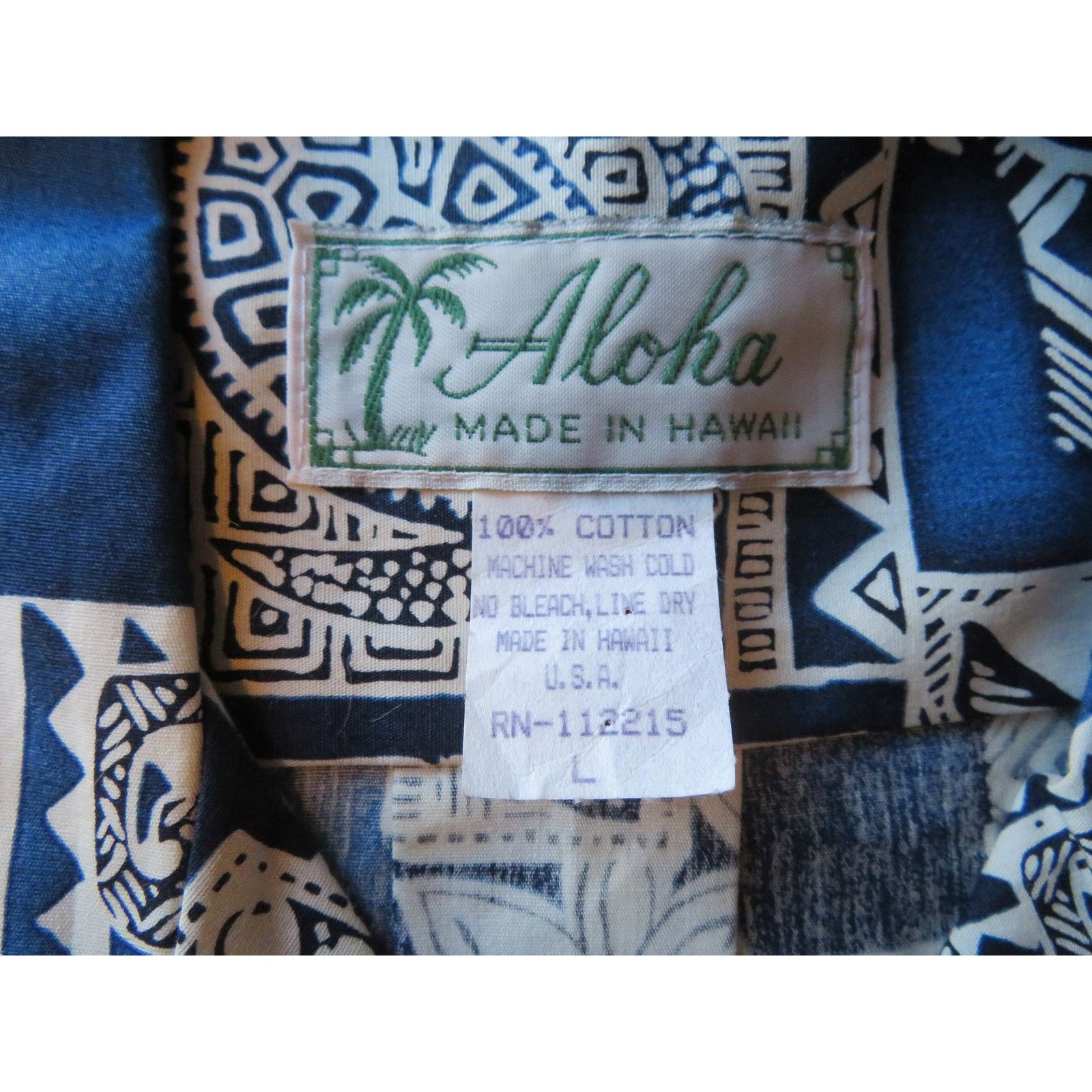Other Aloha Turtle Native Print Hawaiian Camp Shirt Made Hawaii L Size US L / EU 52-54 / 3 - 3 Thumbnail