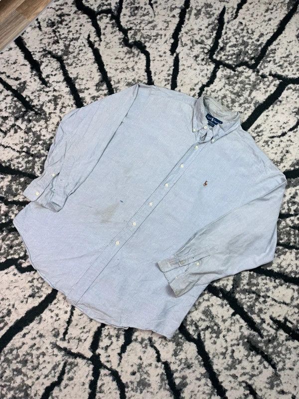 Ralph Lauren Vintage Polo Ralph Lauren Shirt Blue XL Size US XL / EU 56 / 4 - 2 Thumbnail