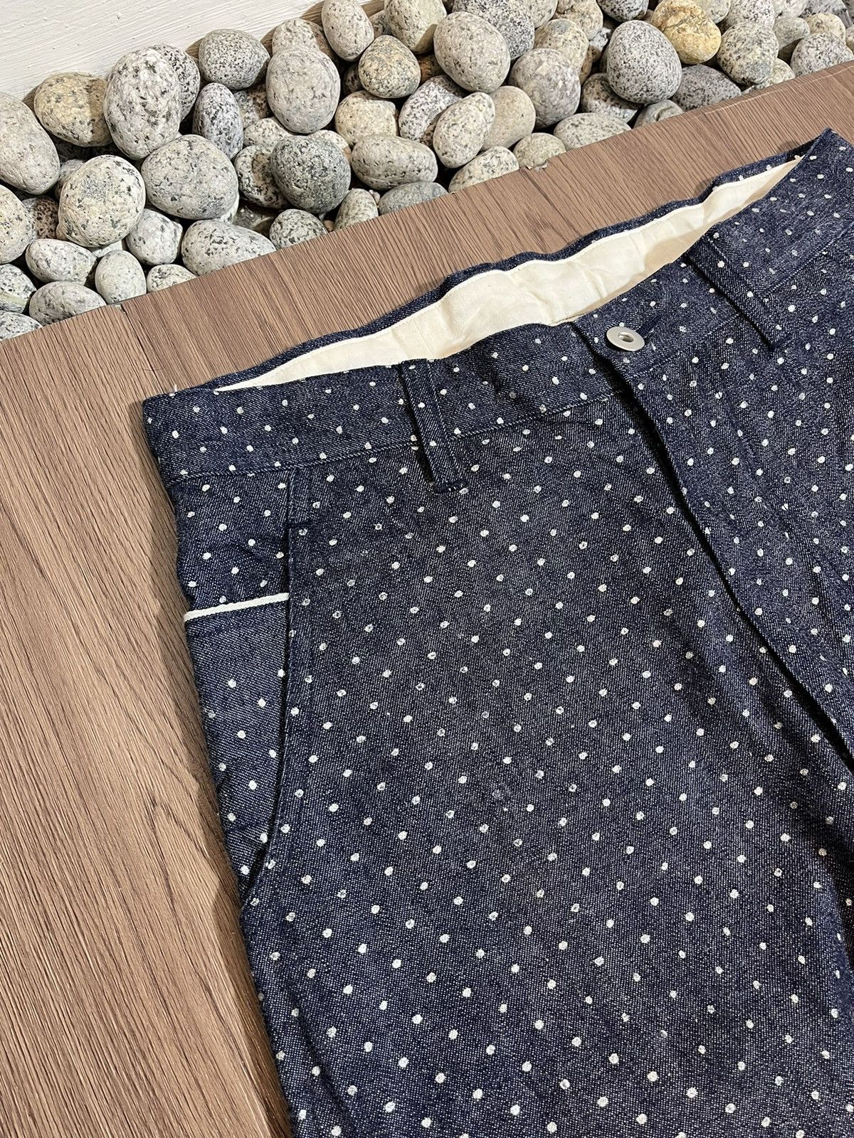 Designer × Japanese Brand Ichilu Design Labo Japan Polkadot Buckleback Pants Size US 29 - 5 Thumbnail