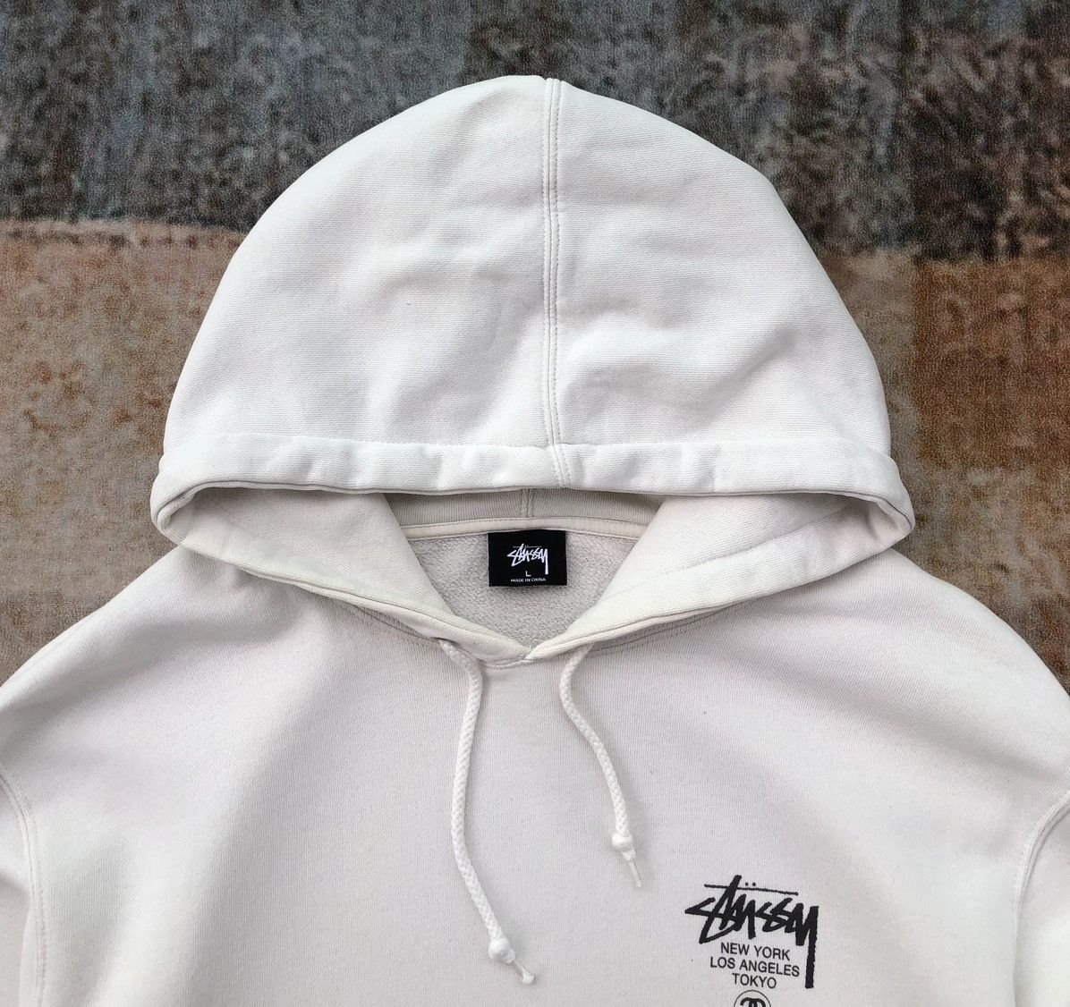Stussy Vintage Hoodie Stussy World Tour Big Logo Hooded Sweatshirt Size US L / EU 52-54 / 3 - 13 Thumbnail