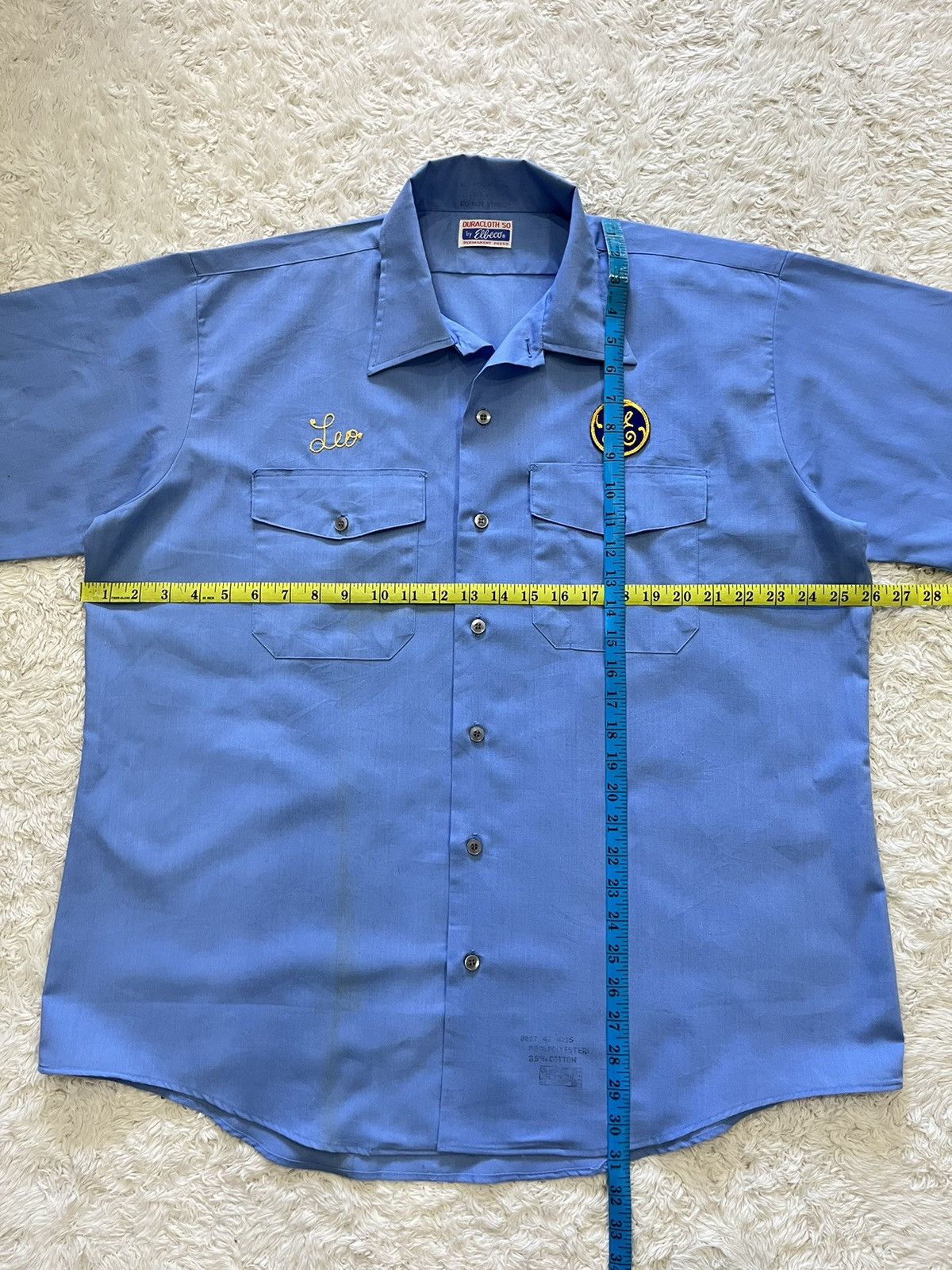Vintage vintage 1960's duracloth by elbeco work shirt Size US XL / EU 56 / 4 - 11 Thumbnail