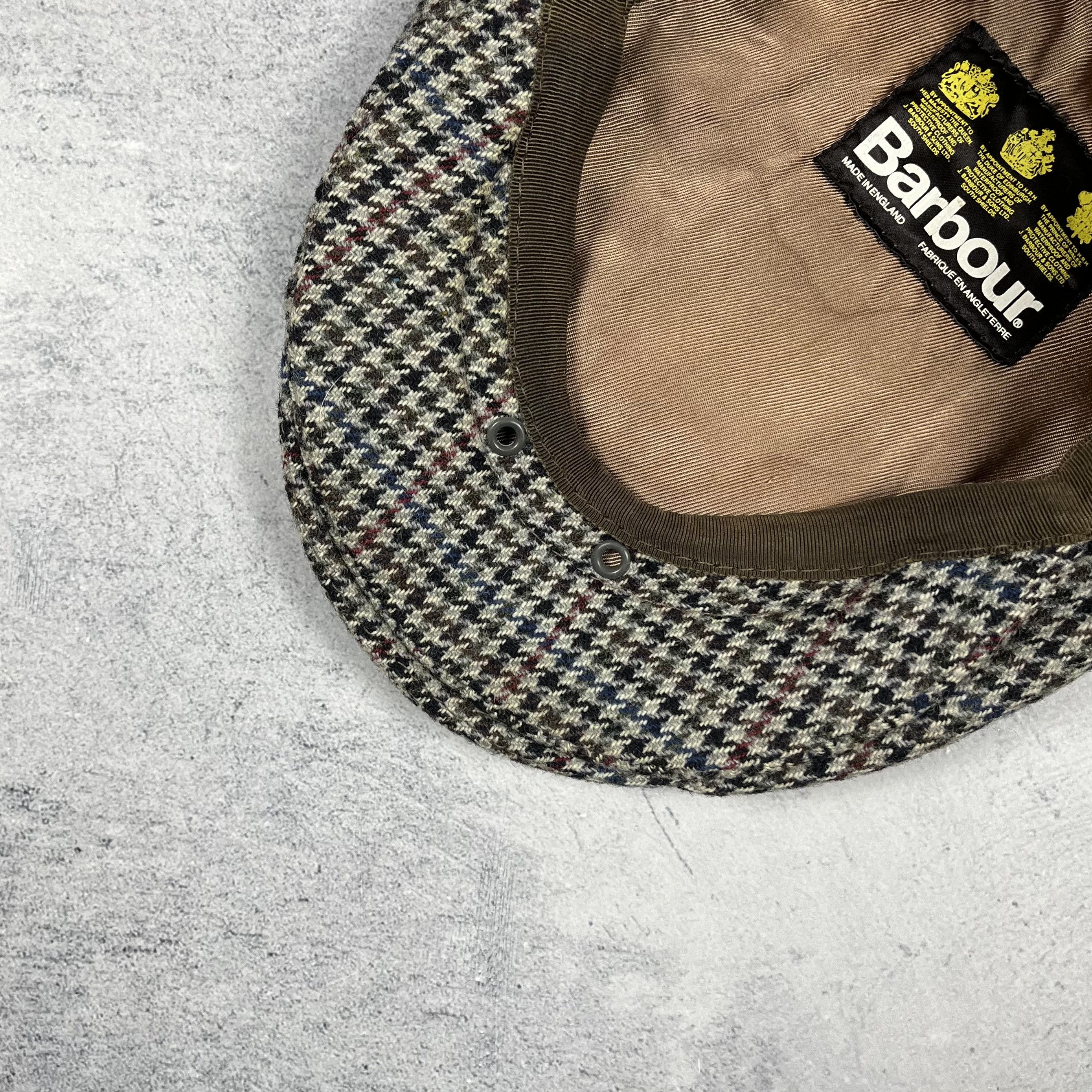 Barbour Vintage Barbour Wool Flat Cap 90’s Size ONE SIZE - 13 Thumbnail