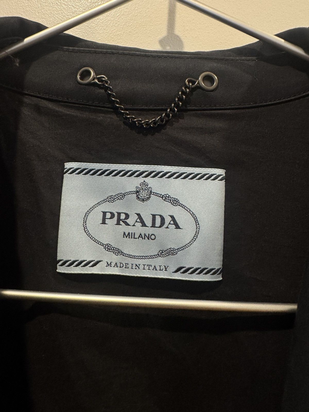 Prada Prada 2017 Feather-Accented Trench Coat Black Size S / US 4 / IT 40 - 4 Thumbnail
