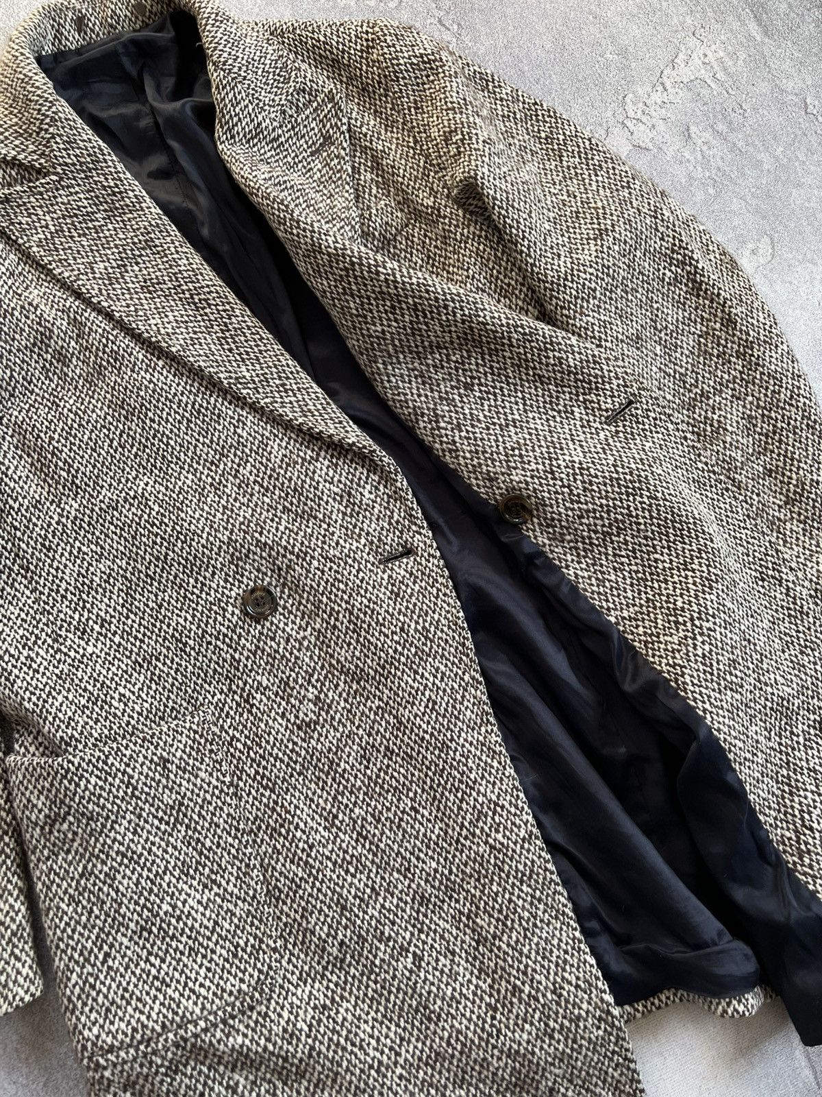 Eleventy Eleventy Men’s Double Breasted Wool Tweed Coat Italy Size 46 Size US M / EU 48-50 / 2 - 7 Thumbnail