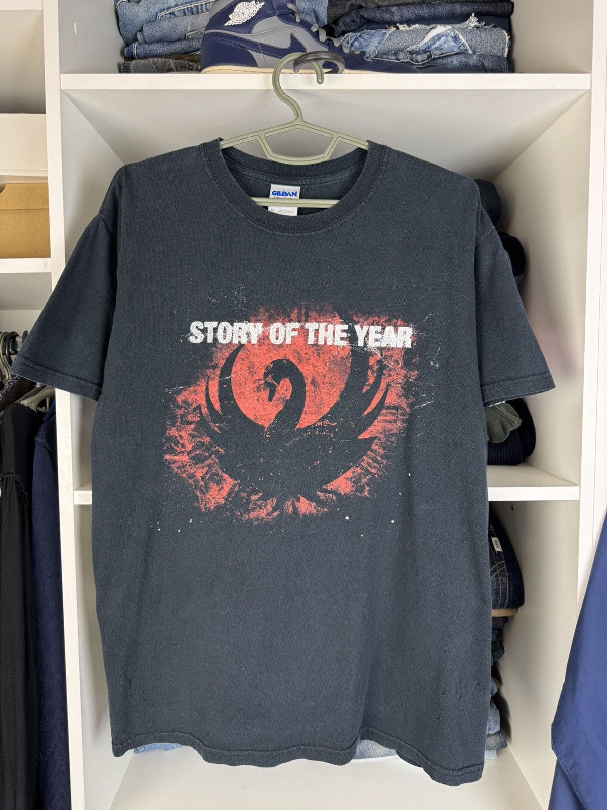 Band Tees Vintage 2008 Story Of The Year Distressed T-shirt Size US M / EU 48-50 / 2 - 1 Thumbnail
