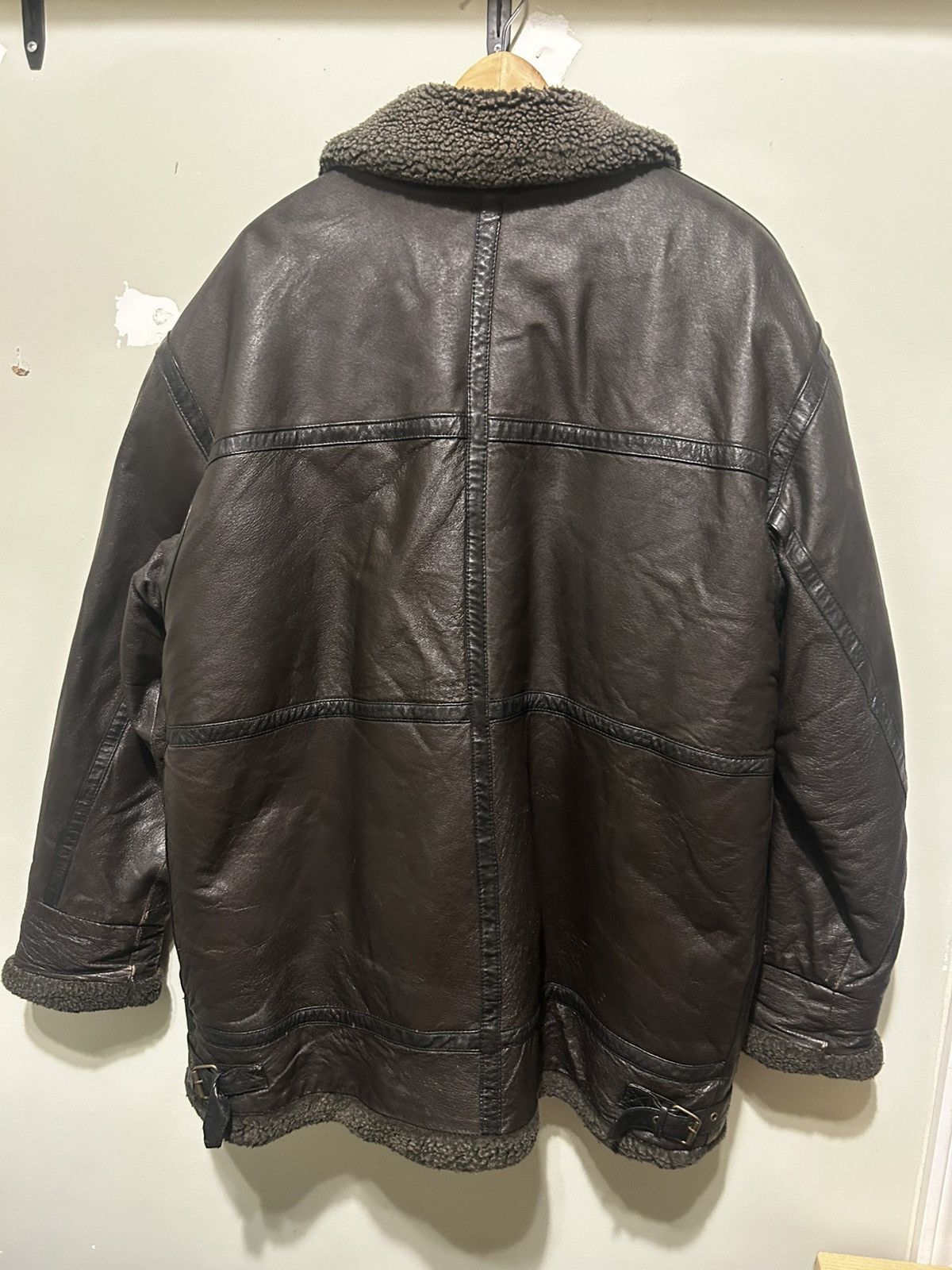 Other Vintage Leather Aviator Jacket Size US XL / EU 56 / 4 - 2 Thumbnail