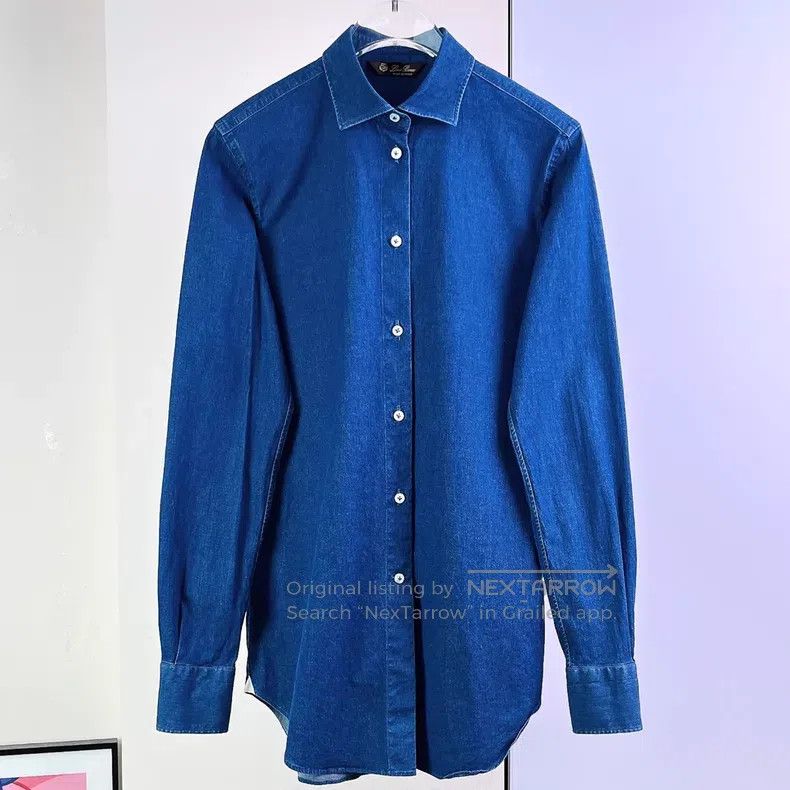 Loro Piana Loro Piana Lightweight Denim Shirt Size XS / US 0-2 / IT 36-38 - 1 Thumbnail