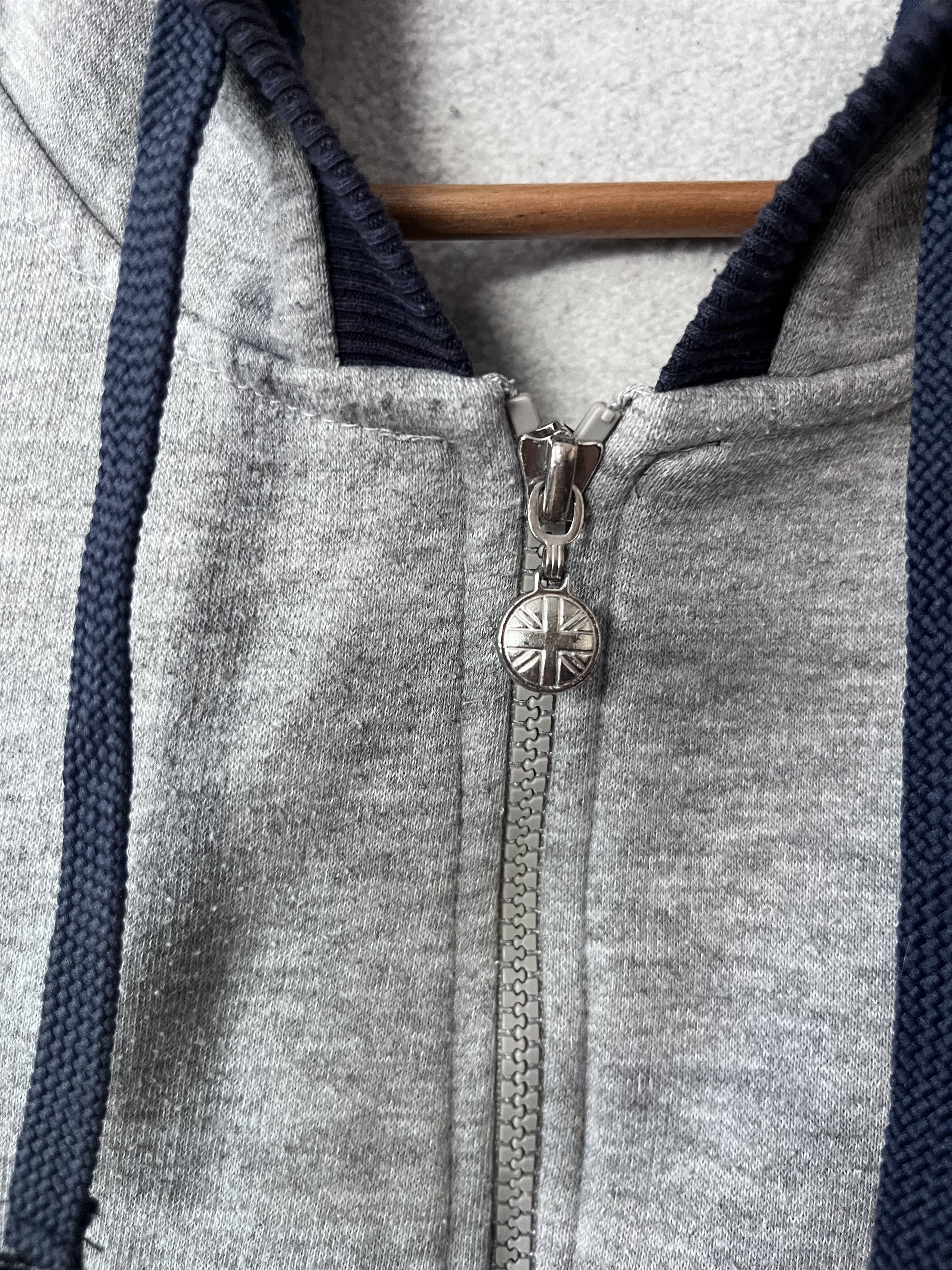 Lonsdale Vintage Lonsdale London Zip Hoodie Punk Mod Casuals Y2K Gray Size US XXL / EU 58 / 5 - 3 Thumbnail