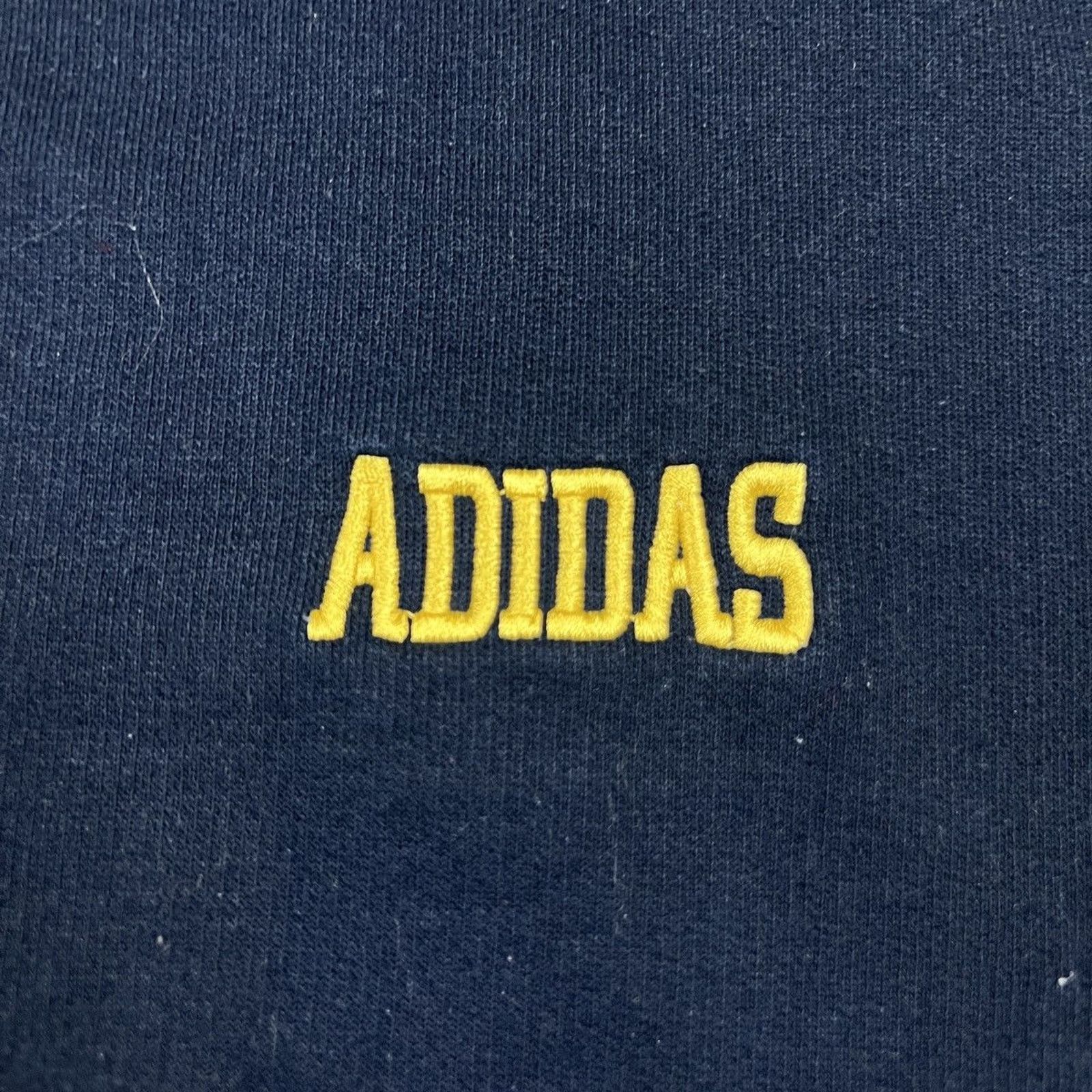 Adidas × Vintage Adidas Sweatshirt Essential 3 Stripe Spell Out Pullover Crew Size US XL / EU 56 / 4 - 2 Thumbnail