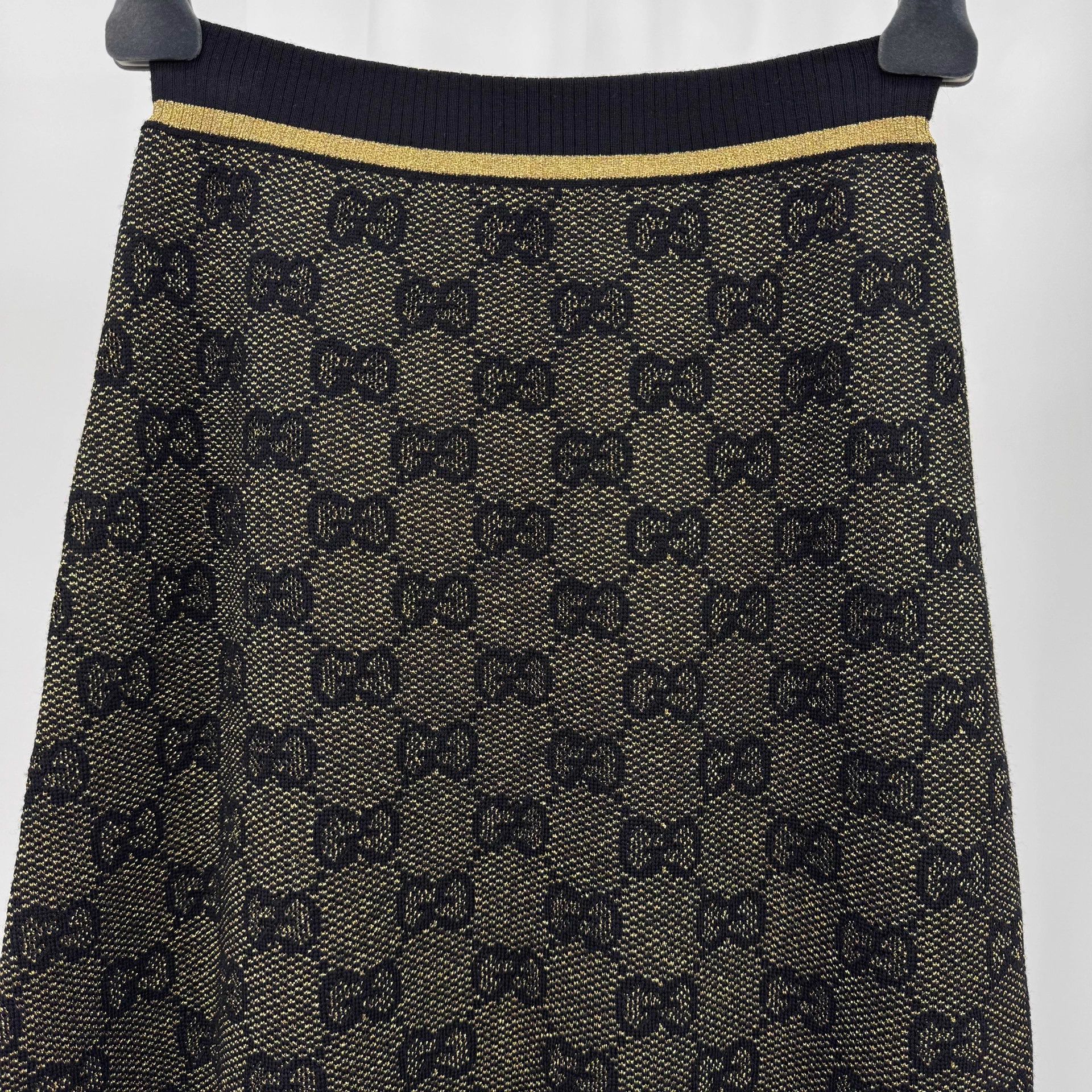 Gucci Gucci GG Monogram Wool Knit Skirt XS Size 27" / US 4 / IT 40 - 3 Thumbnail