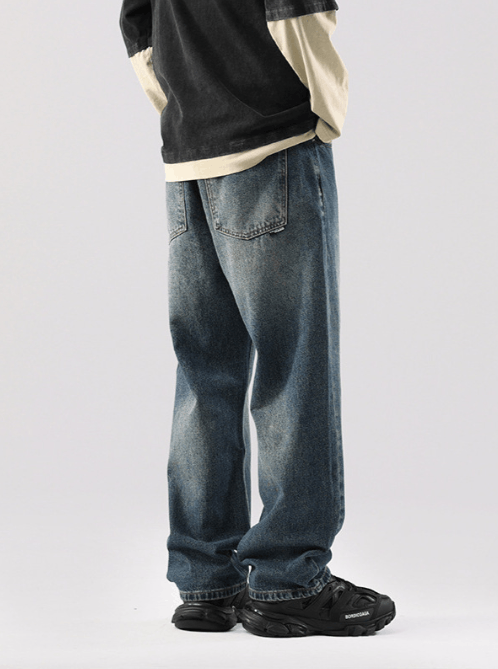 Japanese Brand × Jean Vintage washed American high street harem loose jeans Size US 32 / EU 48 - 4 Thumbnail