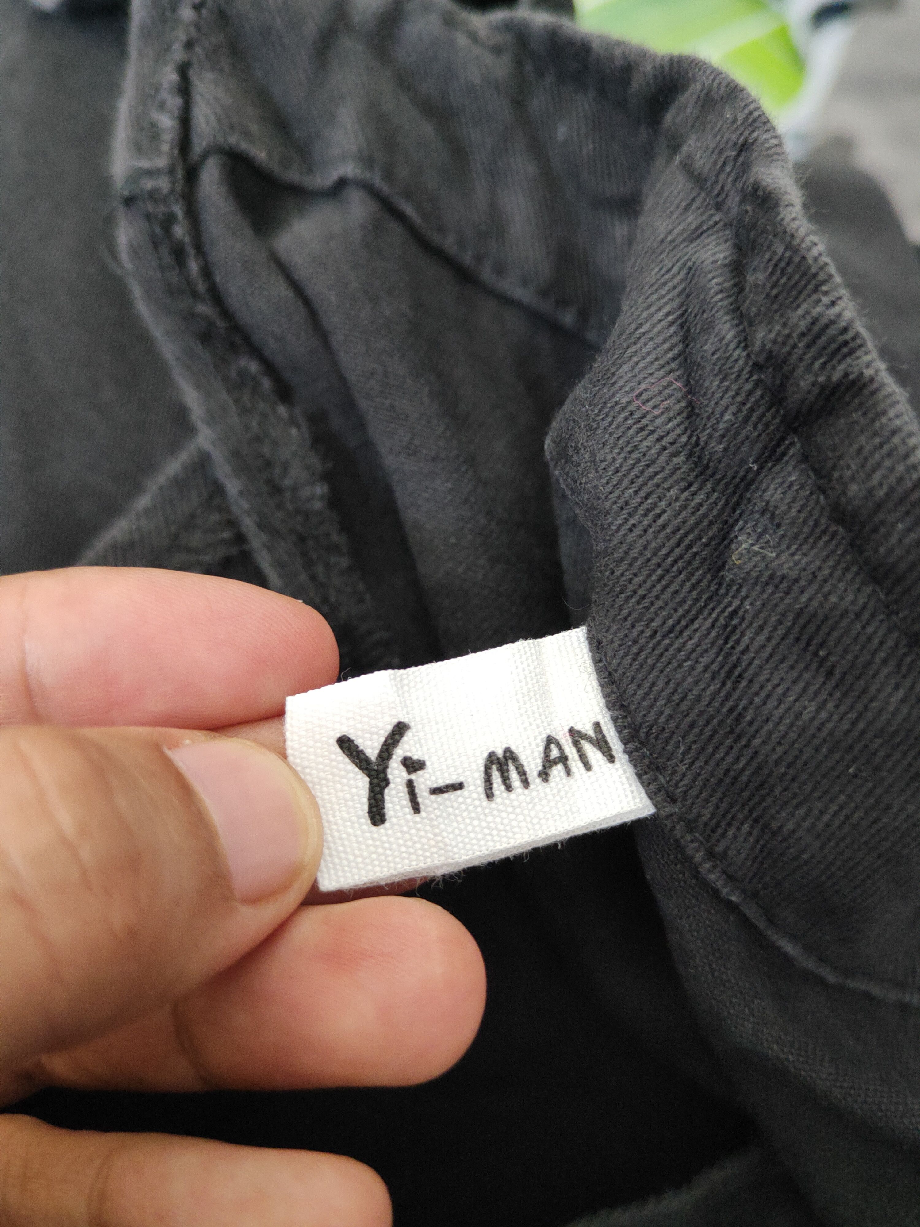 Japanese Brand × Vintage Avant Garde Fashion by Yi-Man Black Shortall Jumpsuits Size 39" - 12 Thumbnail
