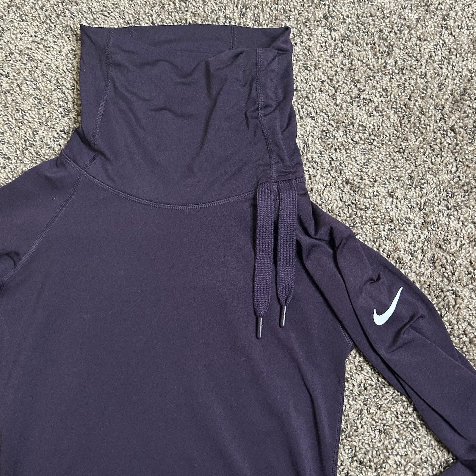Nike Nike DriFit Womens Pullover Infinity Neck Tie Top -Purple Size S / US 4 / IT 40 - 2 Thumbnail