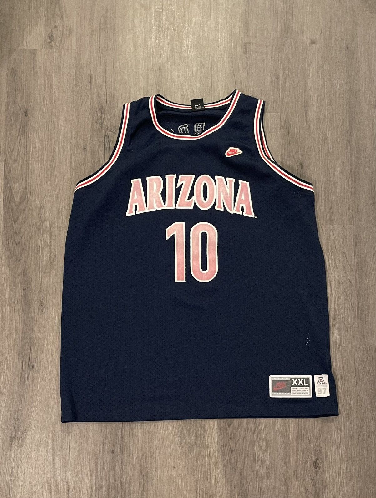 Nike × Vintage Vintage Nike 97’ “Arizona Bibby” Jersey (Sz.XXL) Size US XXL / EU 58 / 5 - 1 Thumbnail