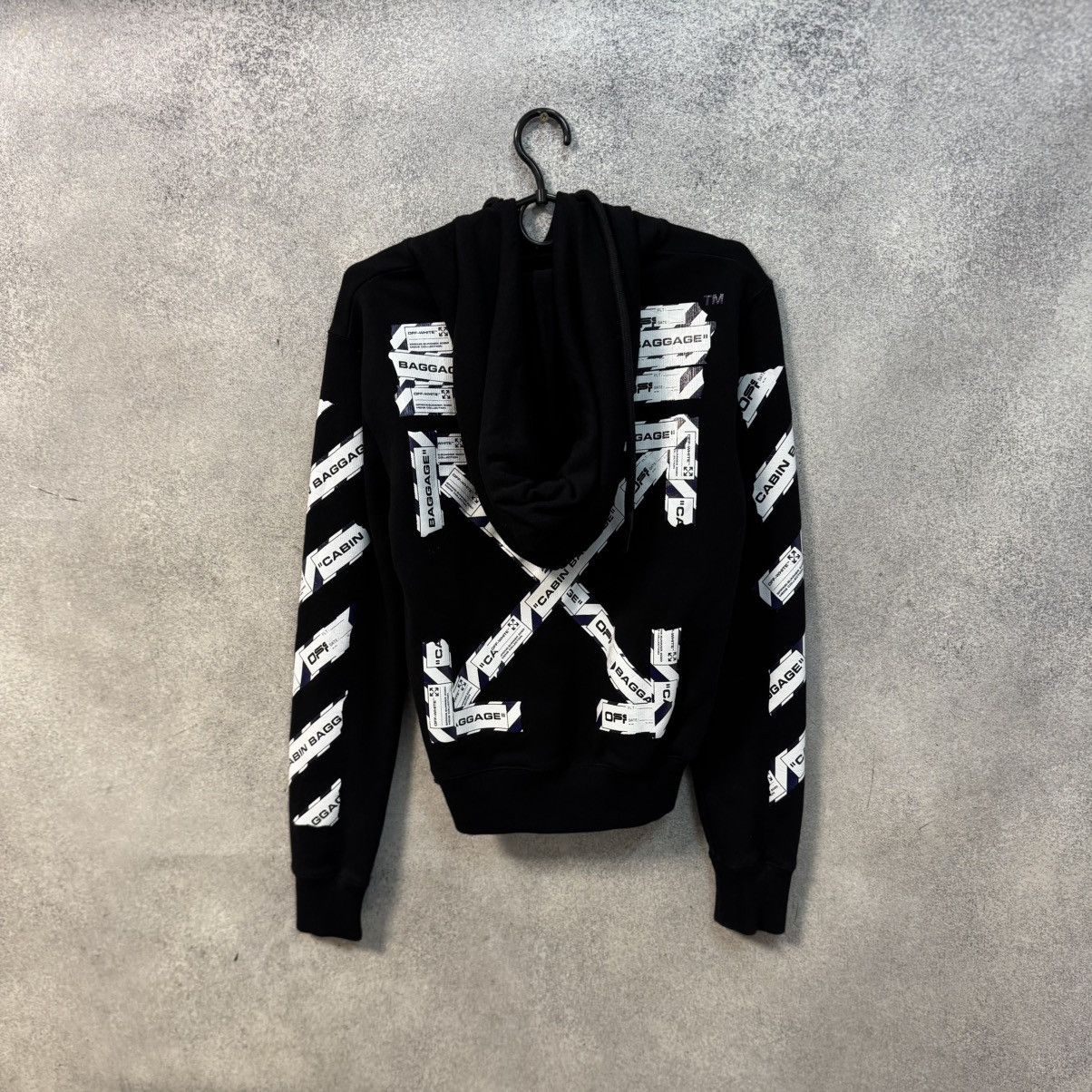Off-White Off White Airport Tape Hoodie Black | Grailed