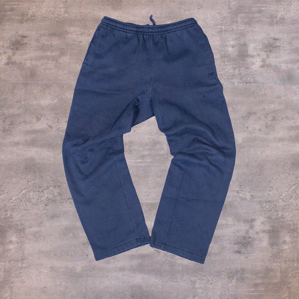 Fila Y2K 2000's Fila Baggy Relax Wide Legged Navy Sweat Pant's Size US 30 / EU 46 - 1 Thumbnail