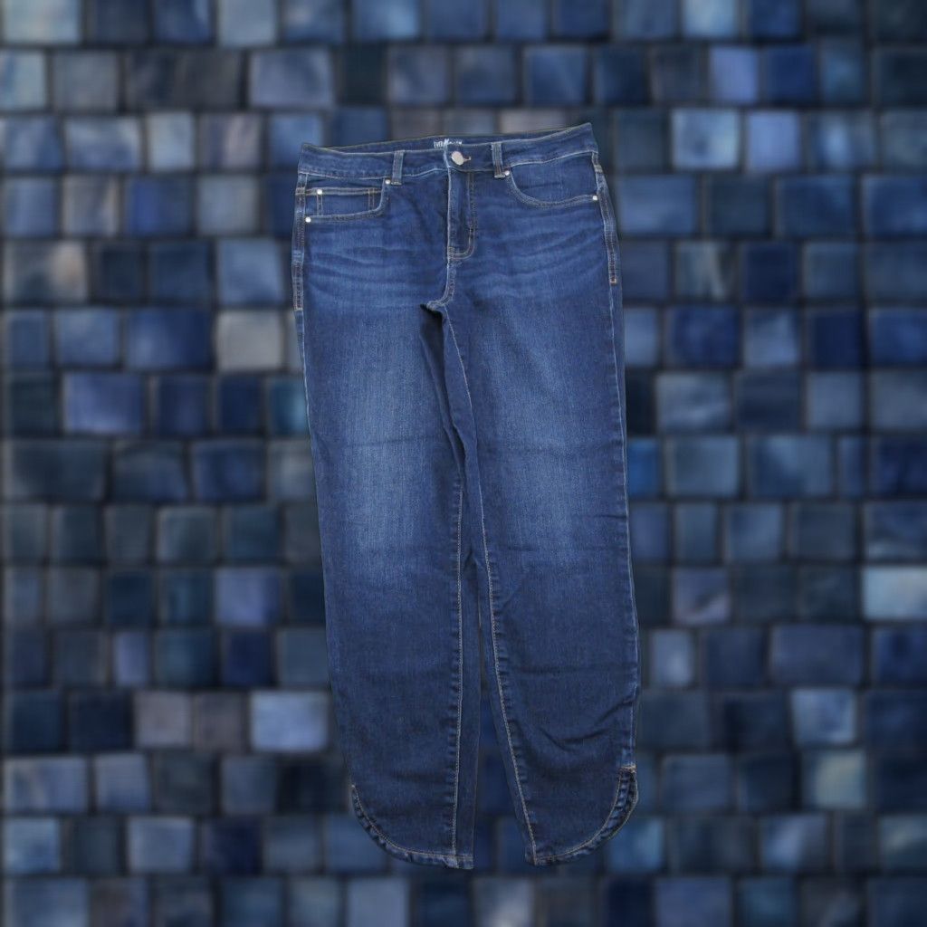 Vintage Maurices High Rise Denim Skinny Ankle Jeans Blue 12 Womens Stretch 5-Pocket Maurices Everflex Jeans Size 12 Size 34" / US 12 / IT 48 - 1 Thumbnail