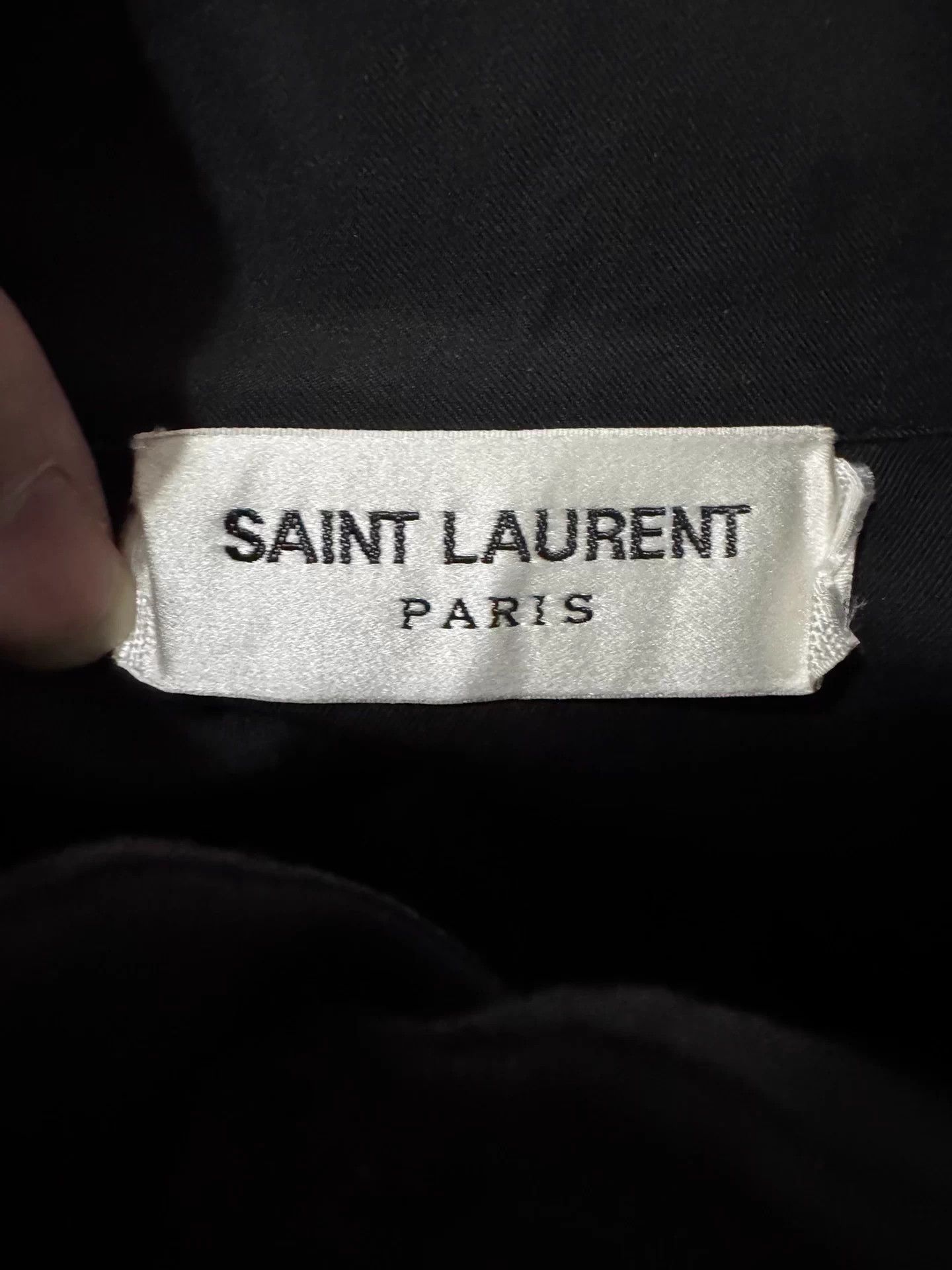 Saint Laurent Paris Saint Laurent SLP stand-up collar accordion shirt Size US XXL / EU 58 / 5 - 6 Thumbnail