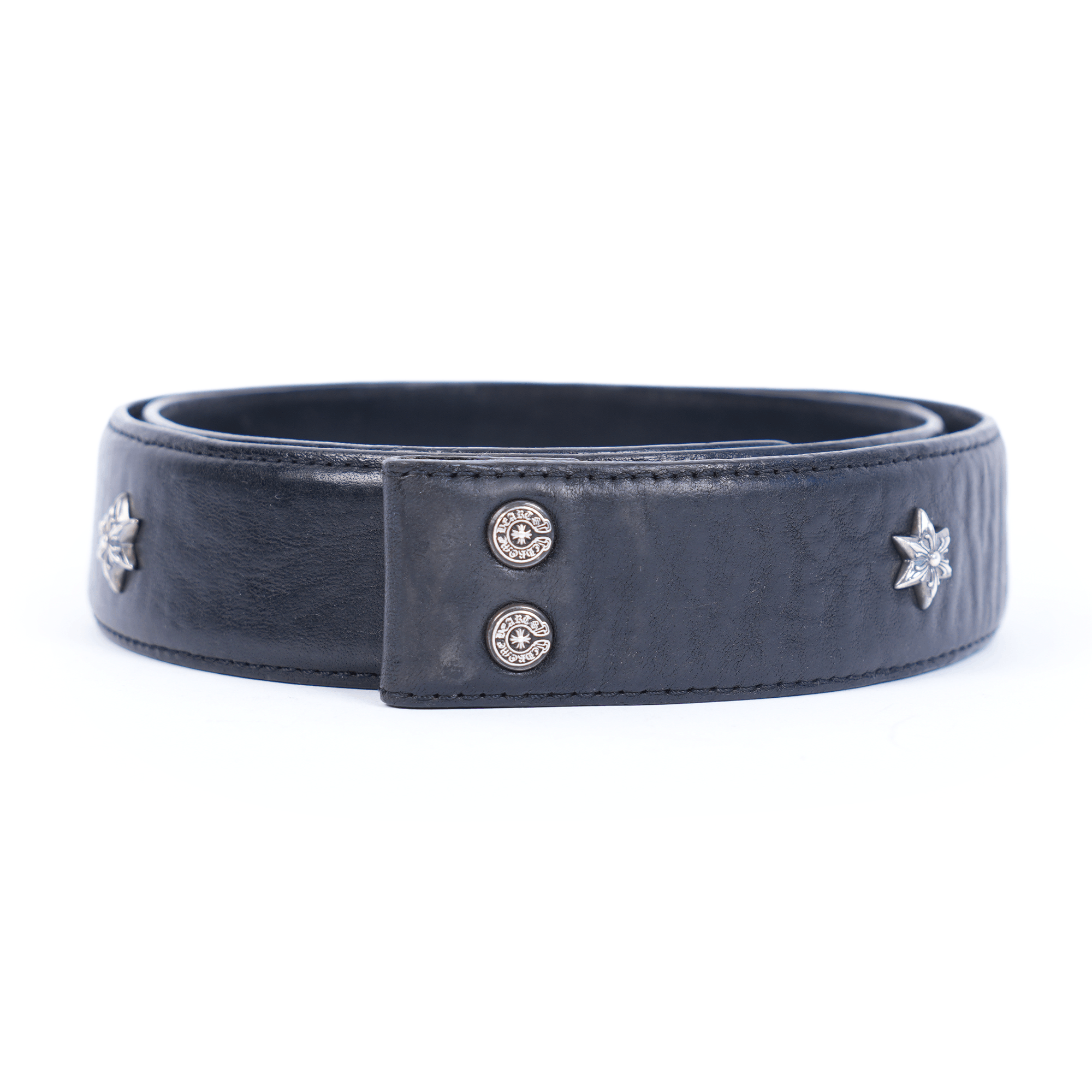 Chrome Hearts CHROME HEARTS STAR STUDDED BELT STRAP Size 32 - 1 Thumbnail