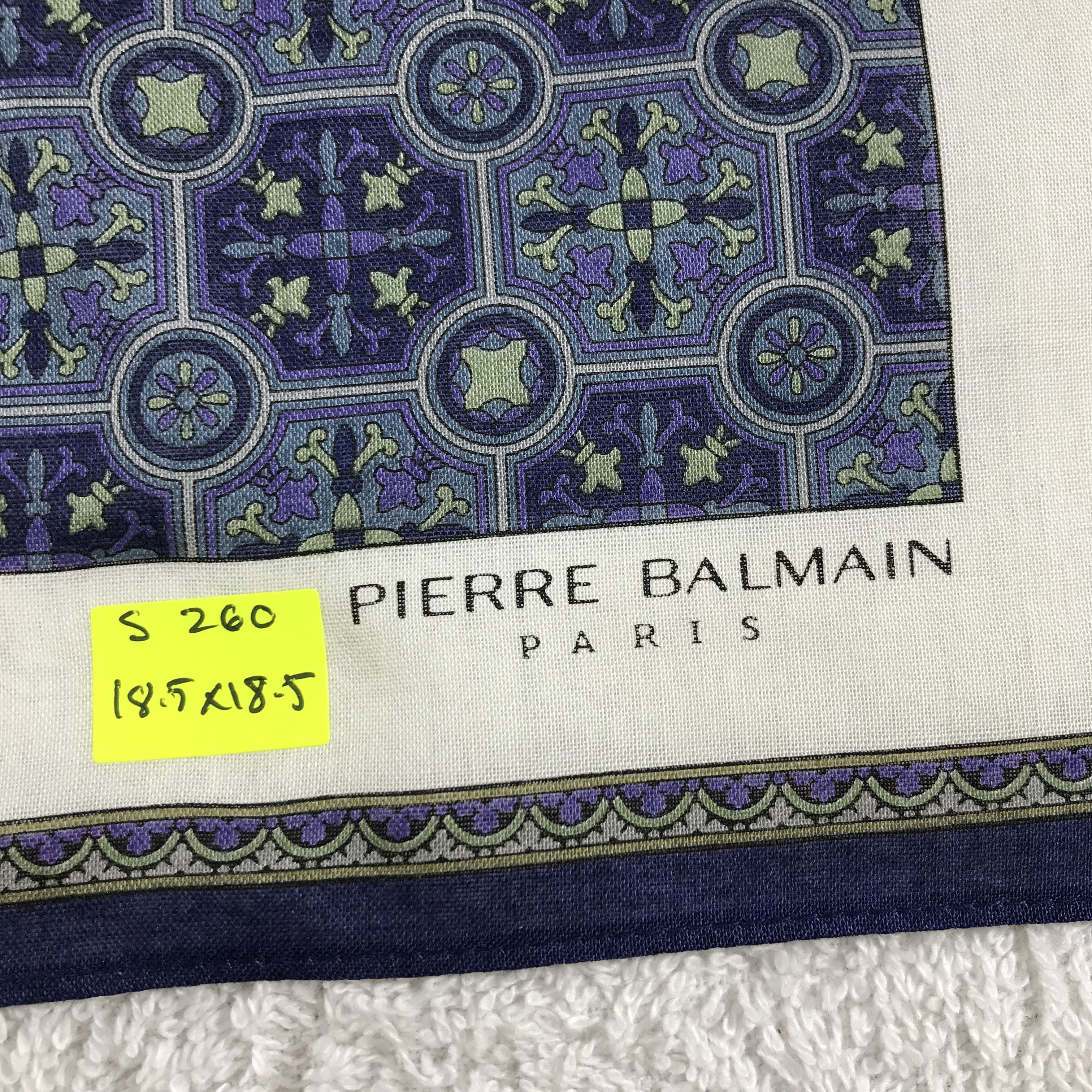 Pierre Balmain × Vintage Pierre Balmain Bandana / Handkerchief / Neckerchief - S260 Size ONE SIZE - 5 Thumbnail