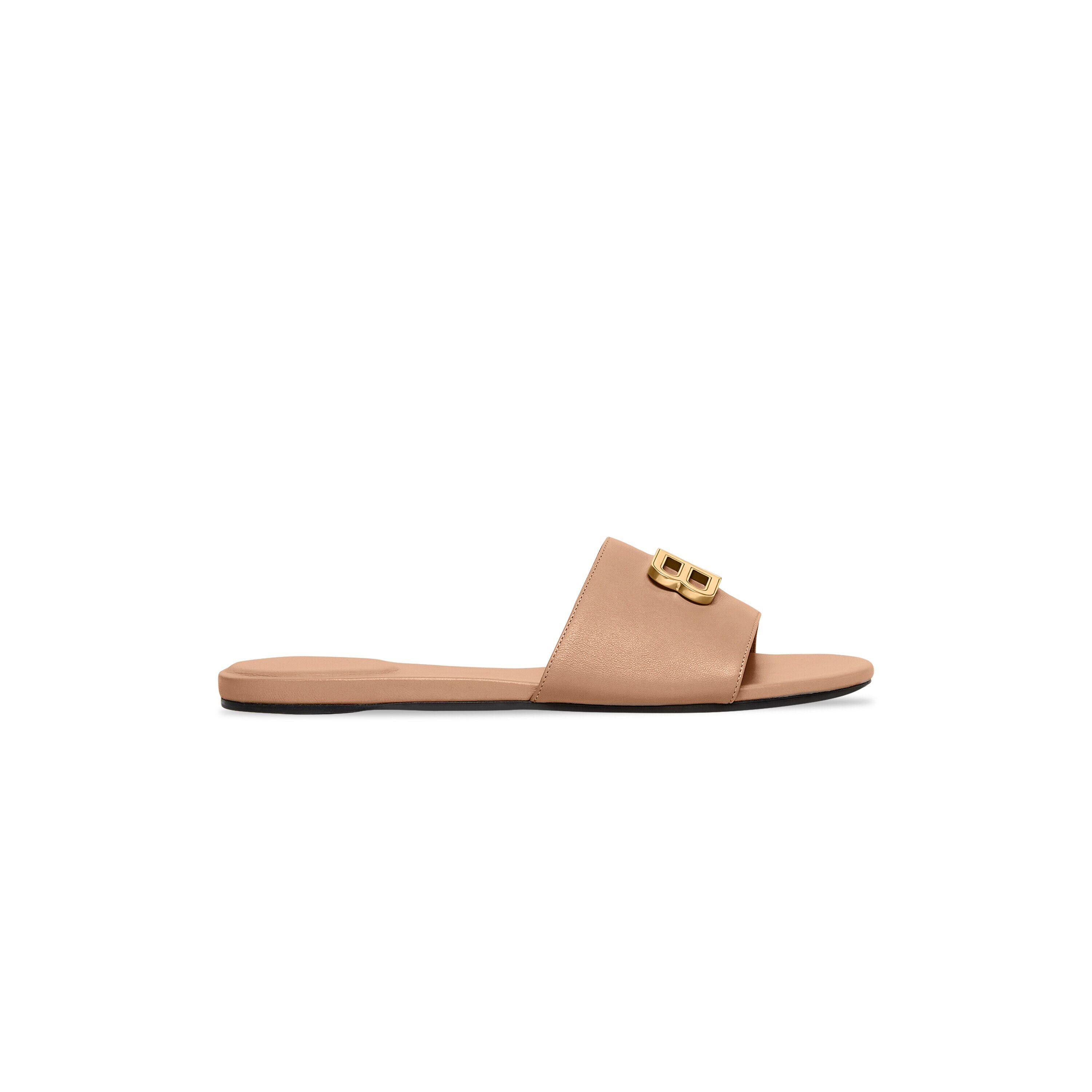 Balenciaga o1la1rc1a1024 Groupie Sandals in Nude Beige/Gold Size US 9 / IT 39 - 1 Thumbnail