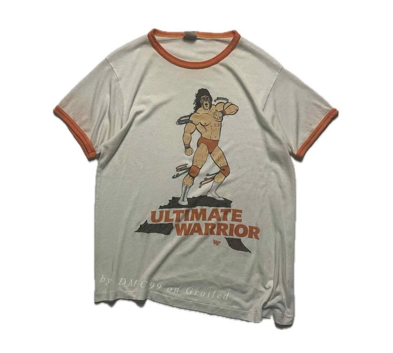 Vintage Vintage 1980s Ultimate Warrior WWF Ringer Tee Size US M / EU 48-50 / 2 - 1 Thumbnail