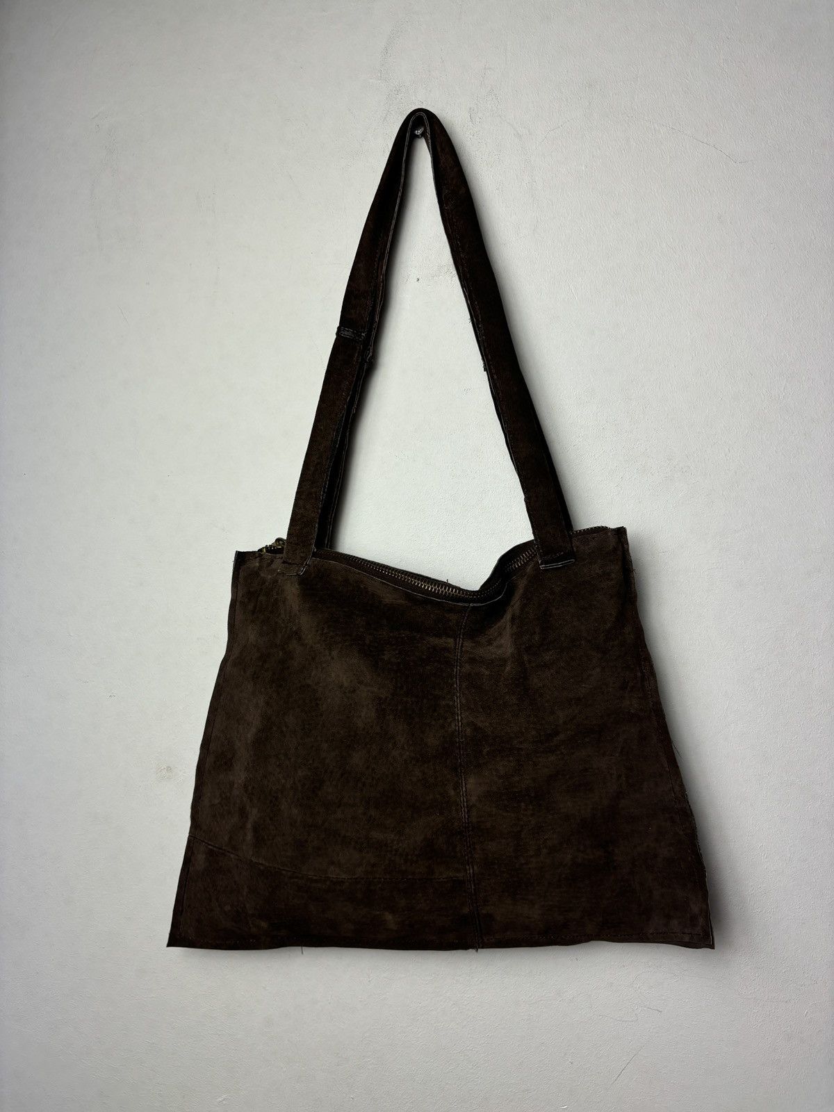 Japanese Brand × Vintage Bag hobo hand tote shoulder brown simply Size ONE SIZE - 4 Thumbnail