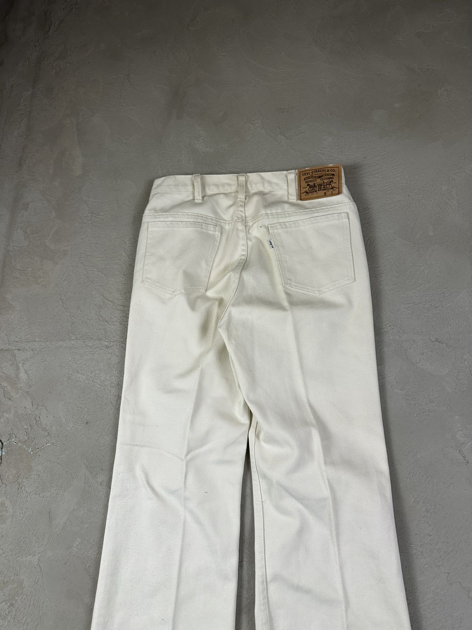 Levi's 70s Levi's Flaired Denim Jeans Pants Rare Size US 33 - 8 Thumbnail