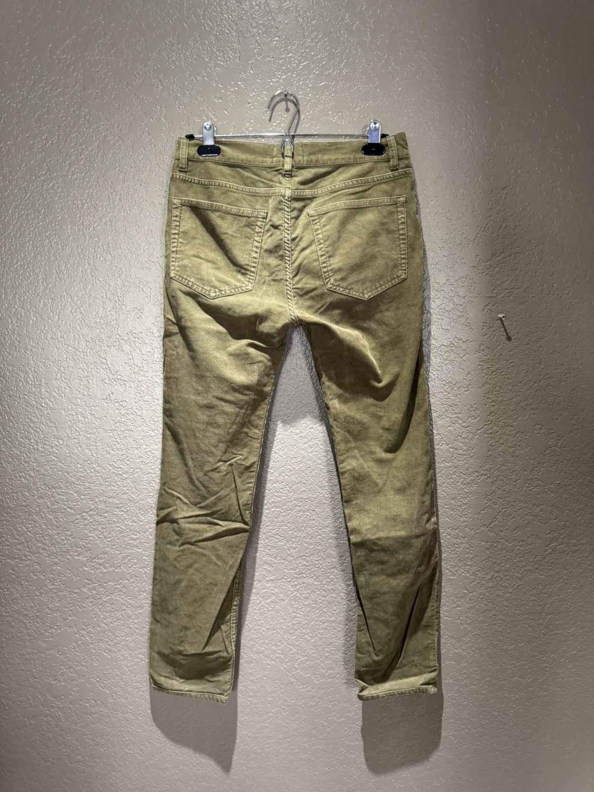 Acne Studios Acne Studios Green Olive Corduroy Pants Fine Soft Faded Slim Size US 30 / EU 46 - 9 Thumbnail