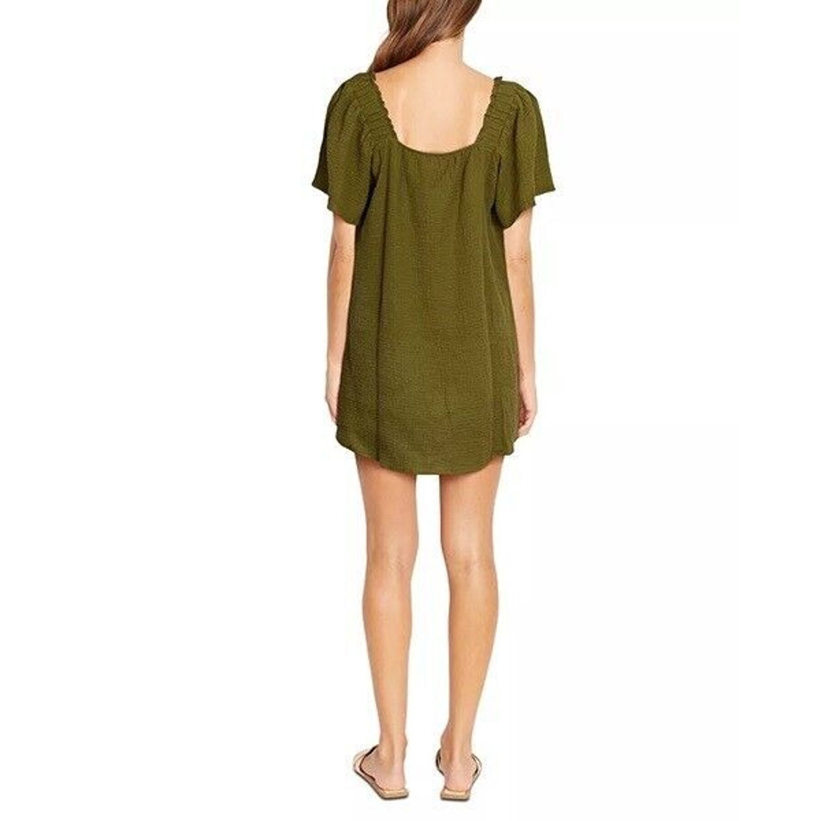 Other NWT Three Dots Flutter Cotton Above Knee Mini Dress Size S Size S / US 4 / IT 40 - 3 Thumbnail