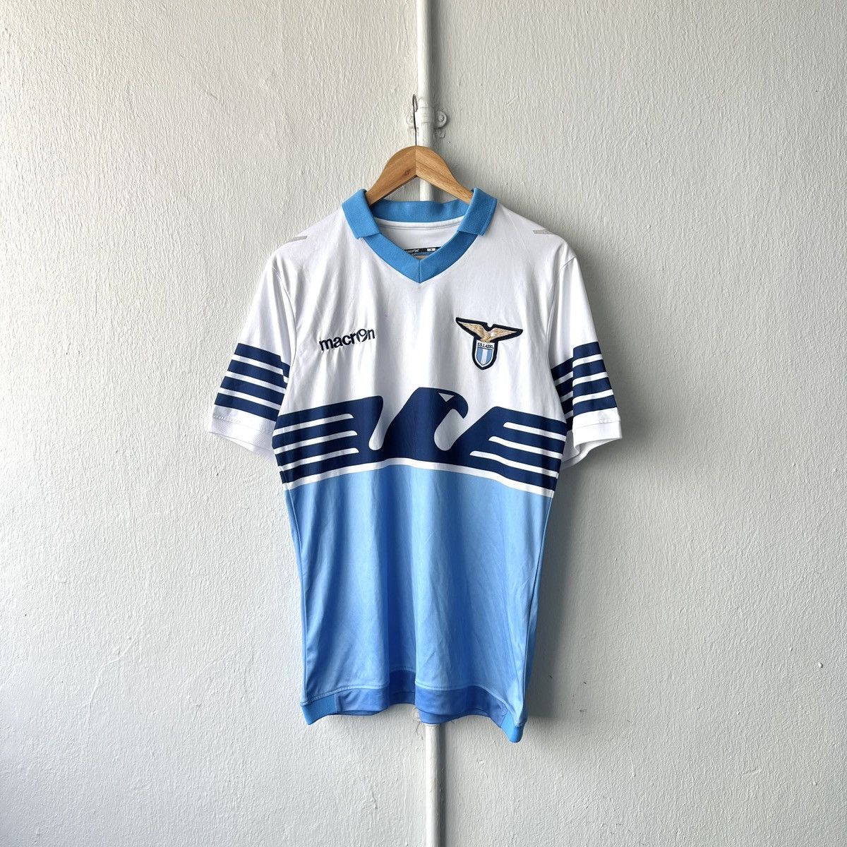 Macron 2014/2015 S.S. Lazio Miroslav Klose Away Kit Jersey Size US M / EU 48-50 / 2 - 2 Thumbnail