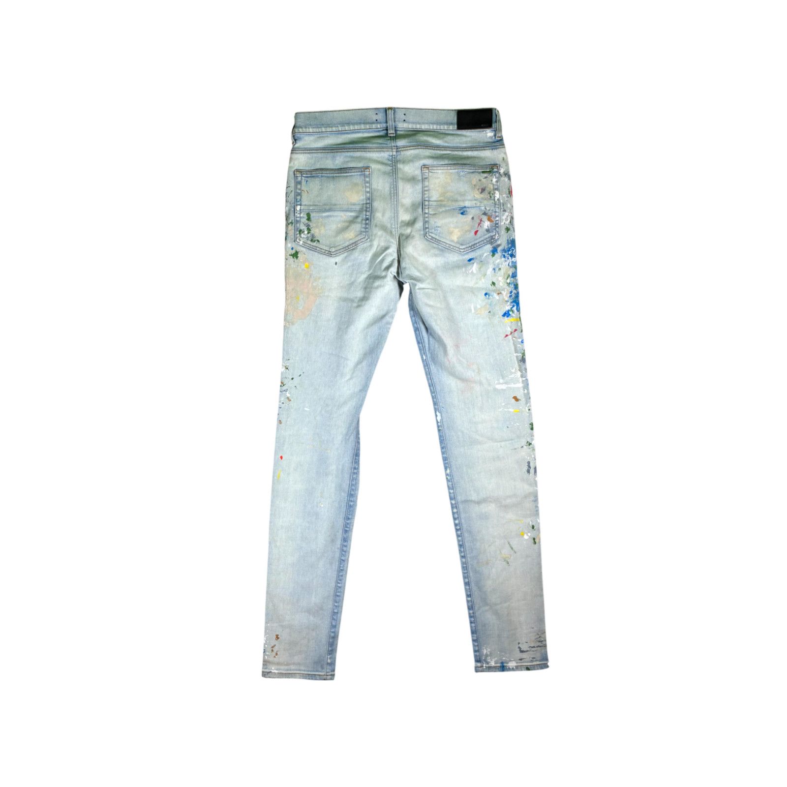 Amiri Amiri Paint Splatter Light Wash Jeans Size US 36 / EU 52 - 2 Thumbnail
